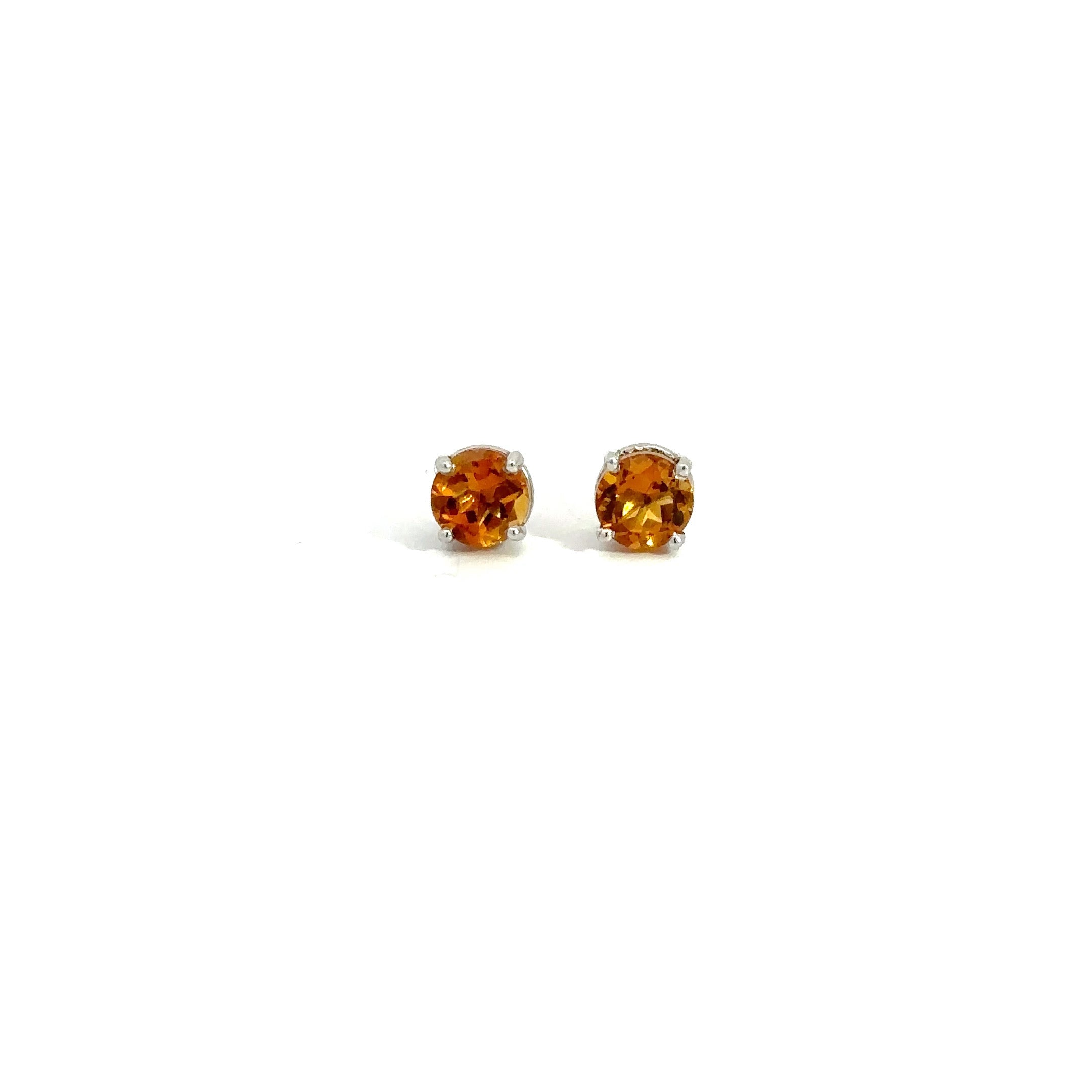 WD810 14kt yellow gold Citrine studs