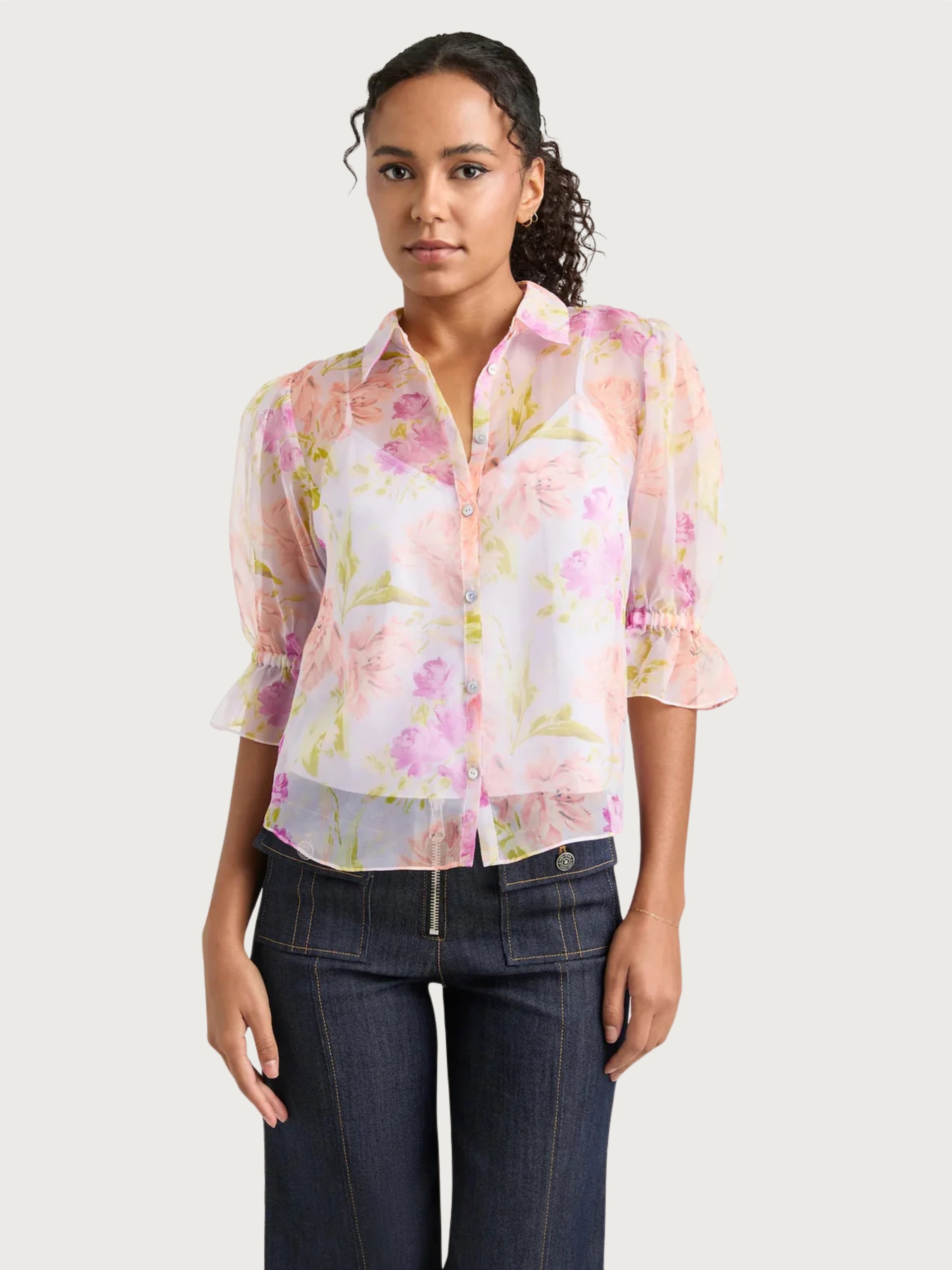 ZW16169352Zp Cinq A Sept Midnight Tulips Fiona Top