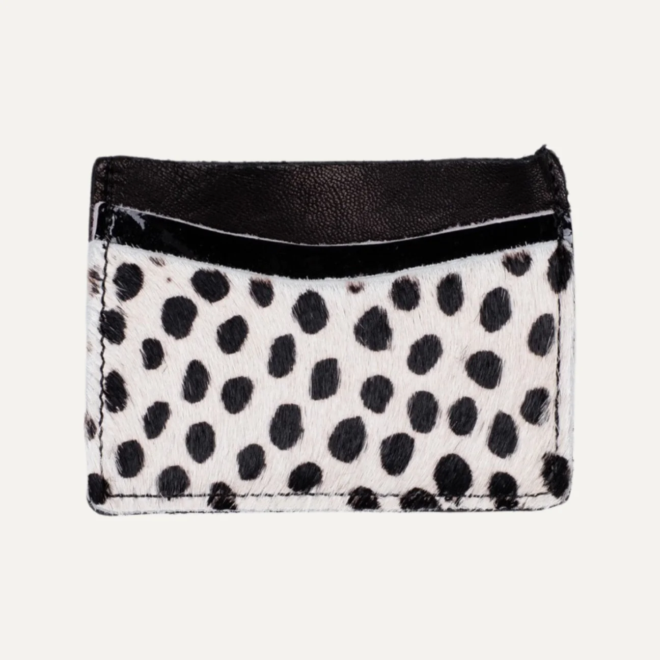 Card Holder Pauly Jen | Black + White Cheetah