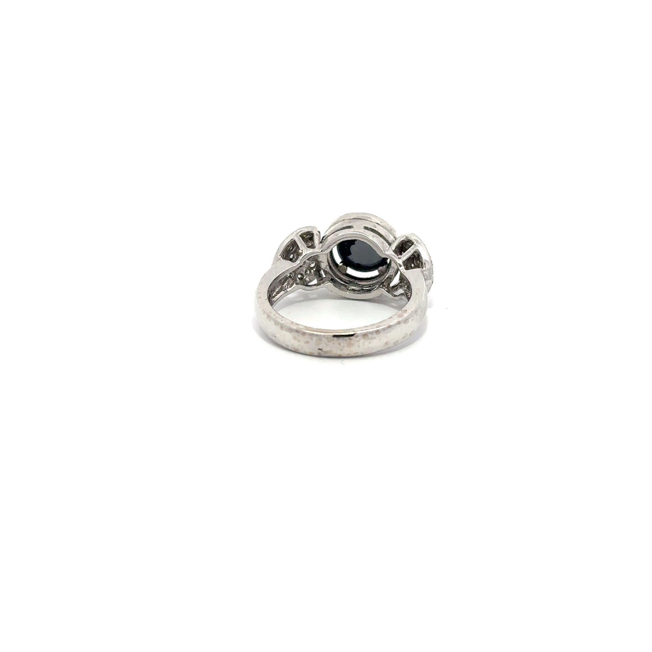 351664-93 14kt Rose cut black diamond Ring