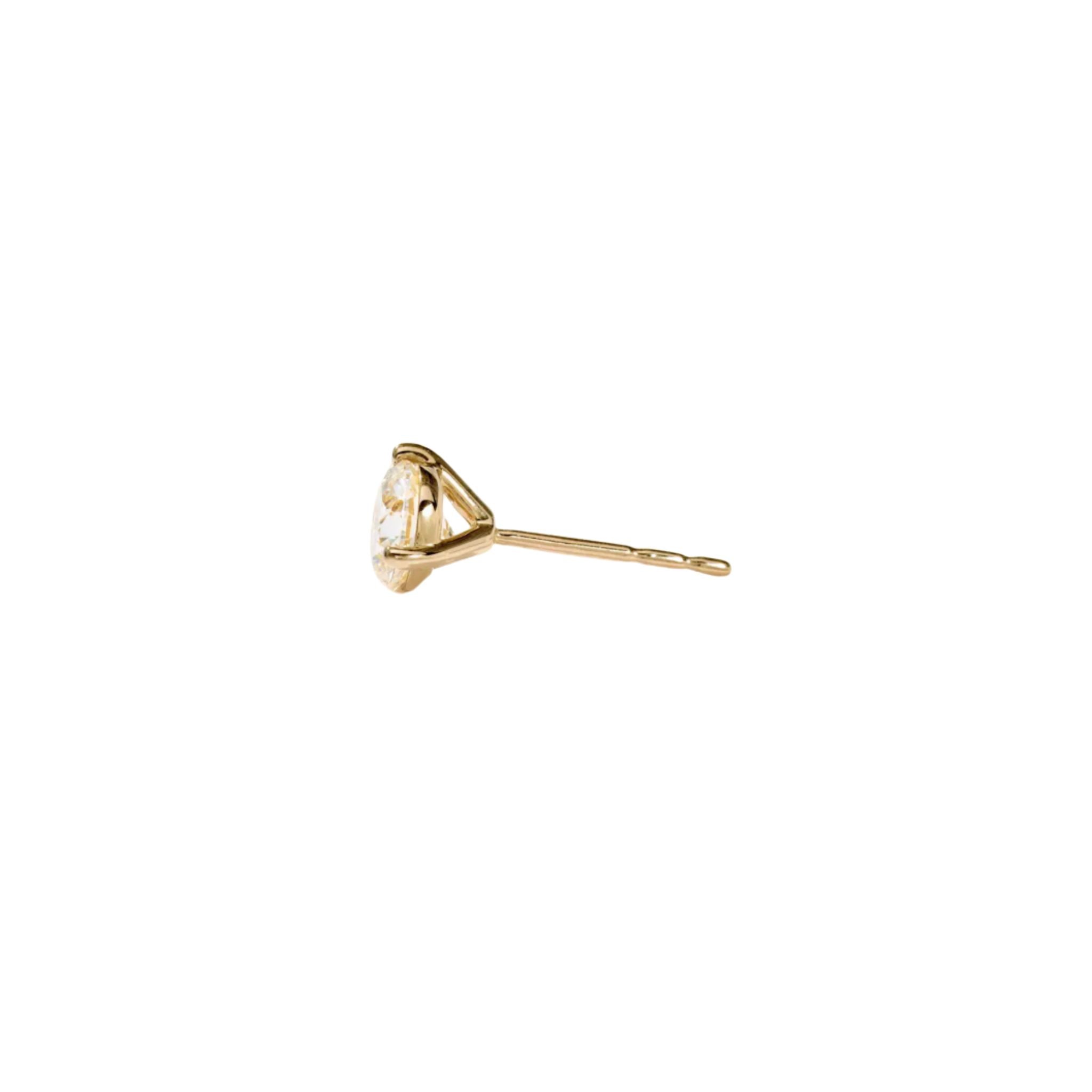 WD1952 14K Gold Lab Grown Diamond Martini Studs