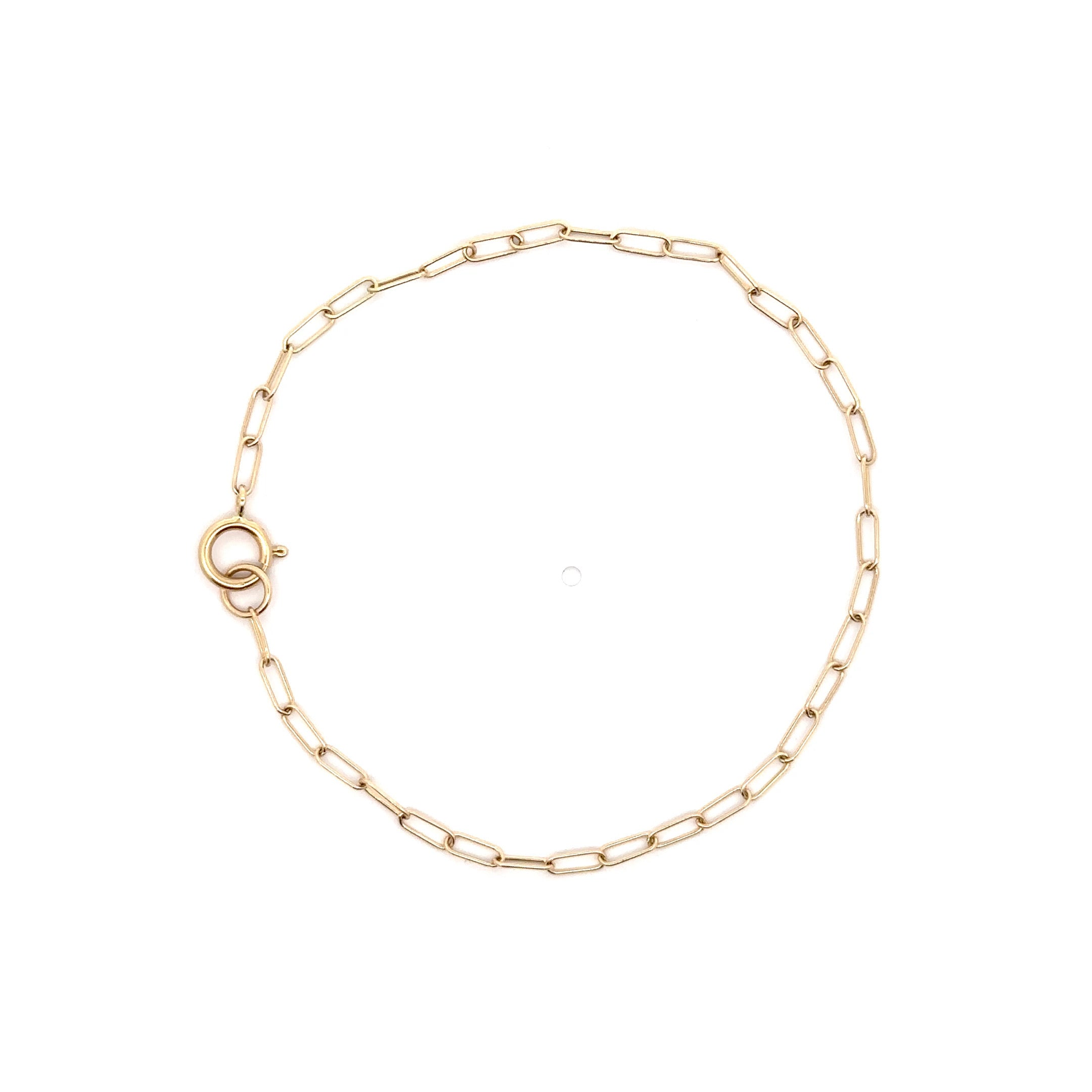 WD617 14kt gold link bracelet