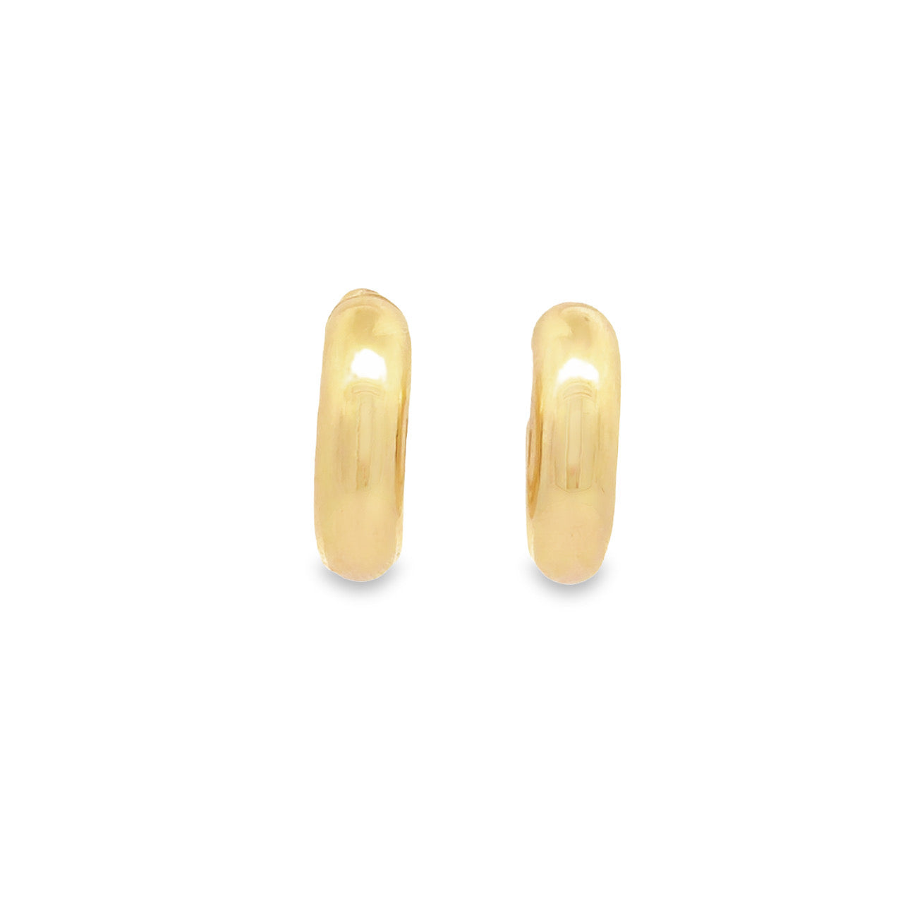 WD1168 14kt Gold Polished Tube Style Hoop 3/4"