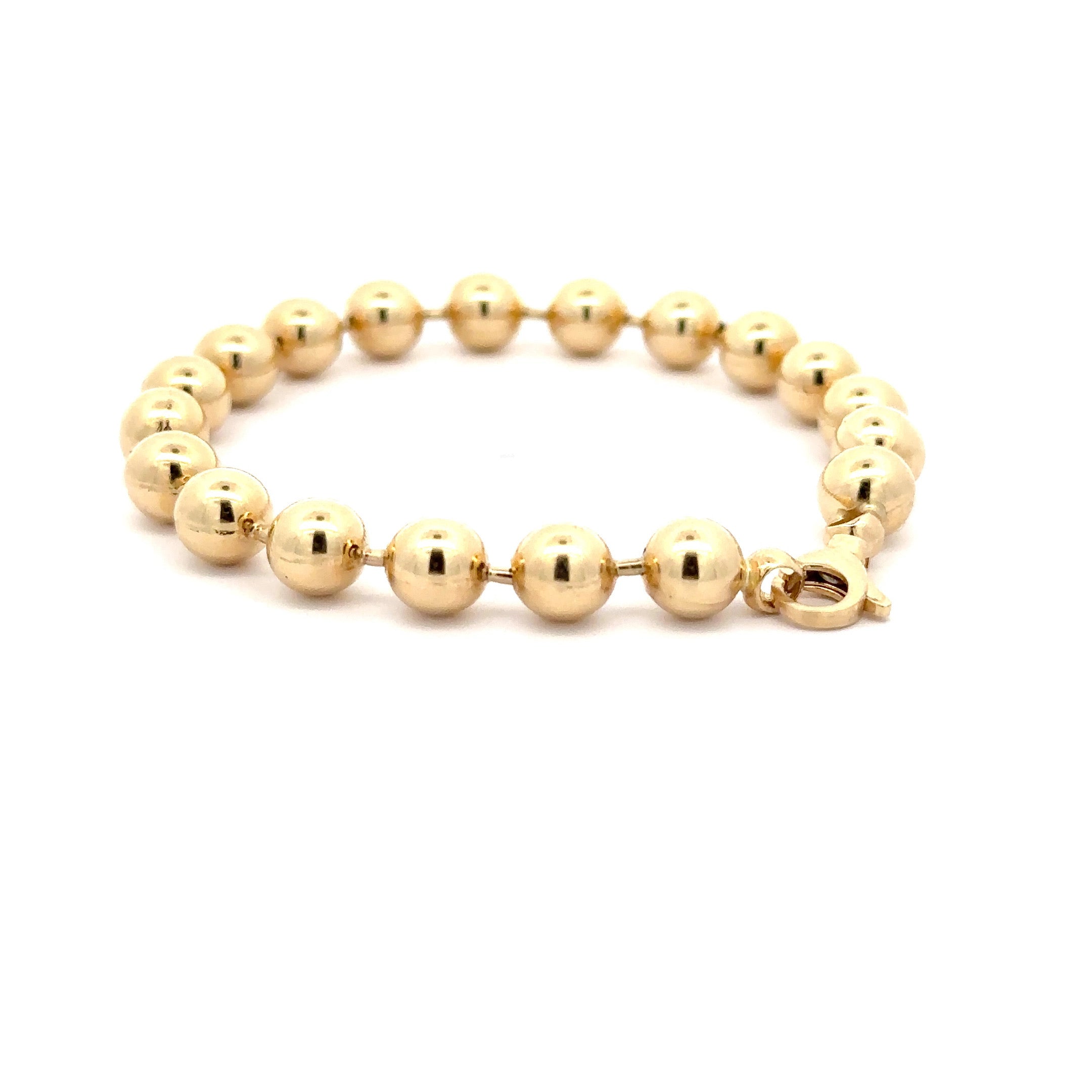 WD1177 14kt Gold Ball Chain Bracelet
