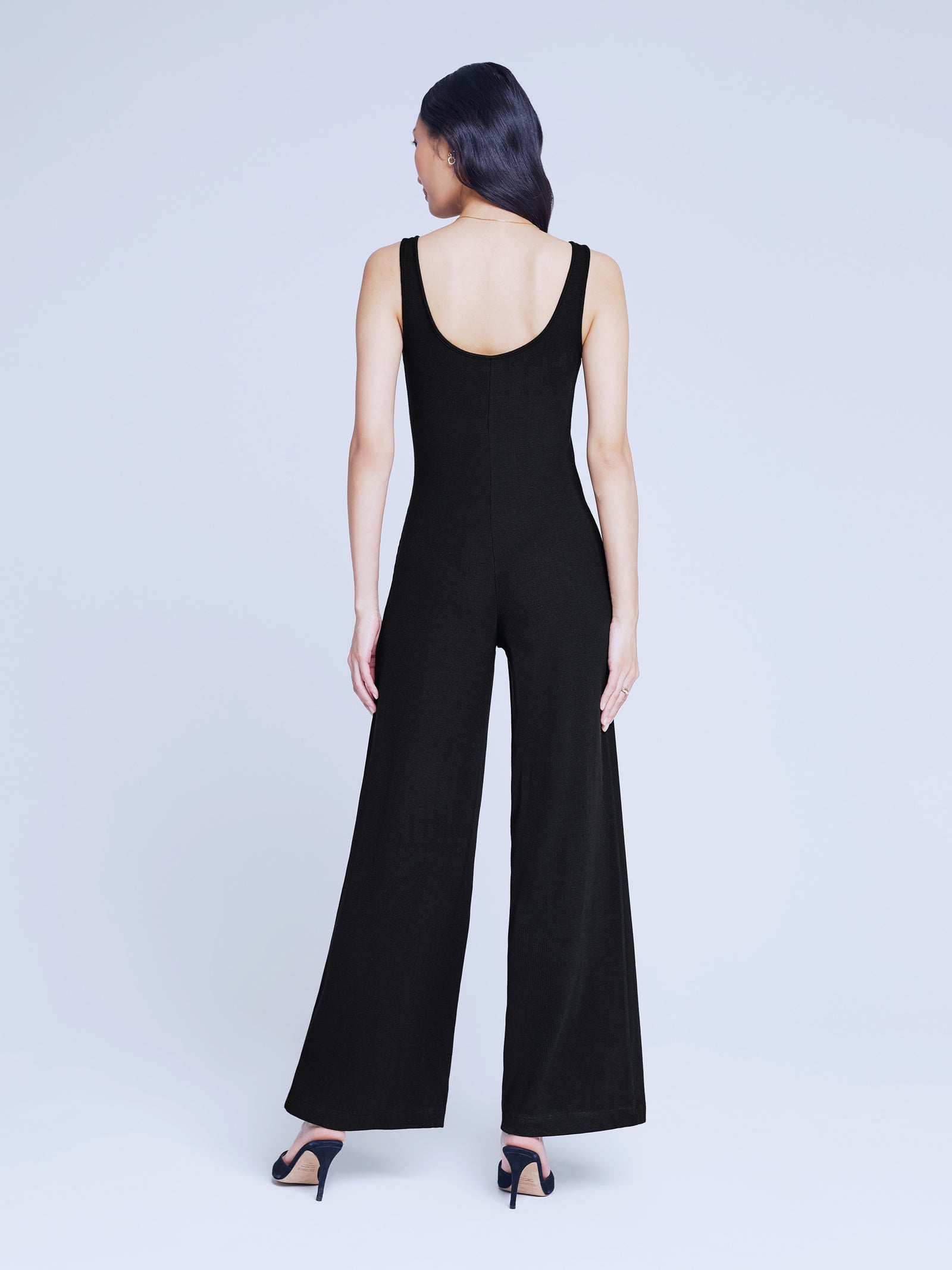 7117kmrB L'AGENCE Evette Sleeveless Jumpsuit