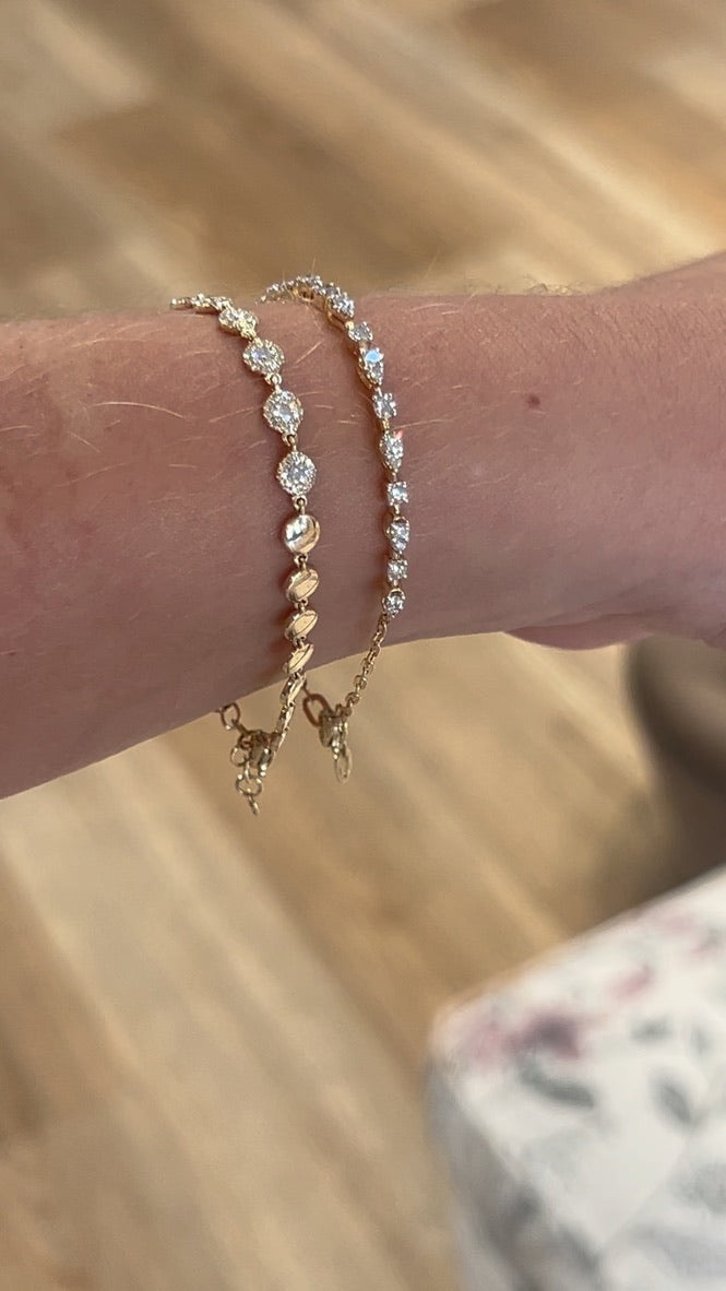 WD1836 14kt Gold Diamond Bracelet