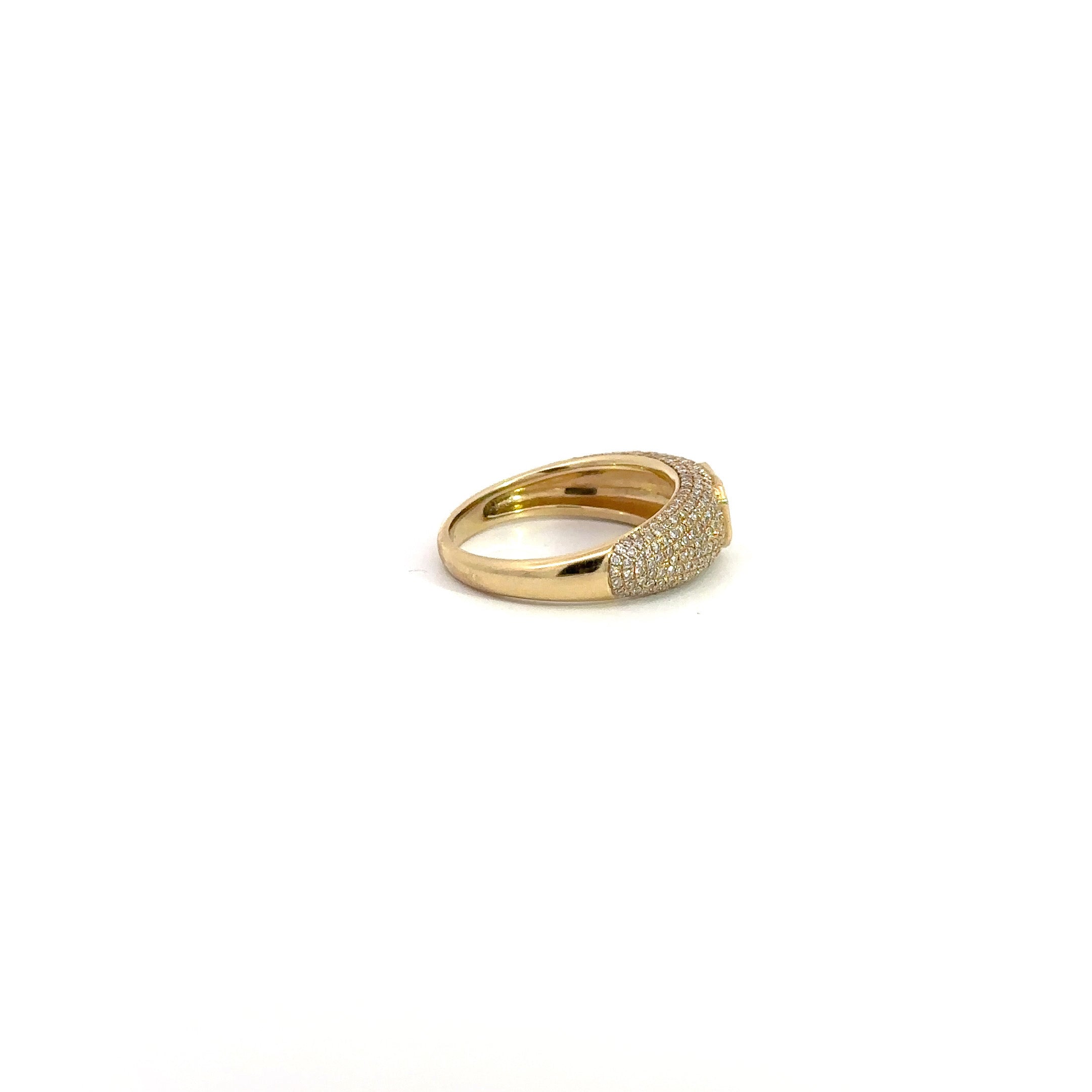 WD915 14kt gold, Diamond and Green Emerald