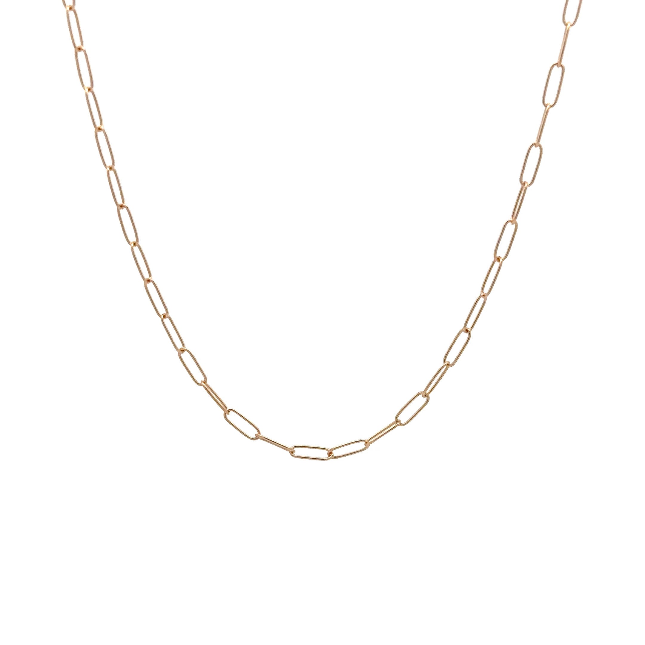 WD954 14kt gold light paperlink chain