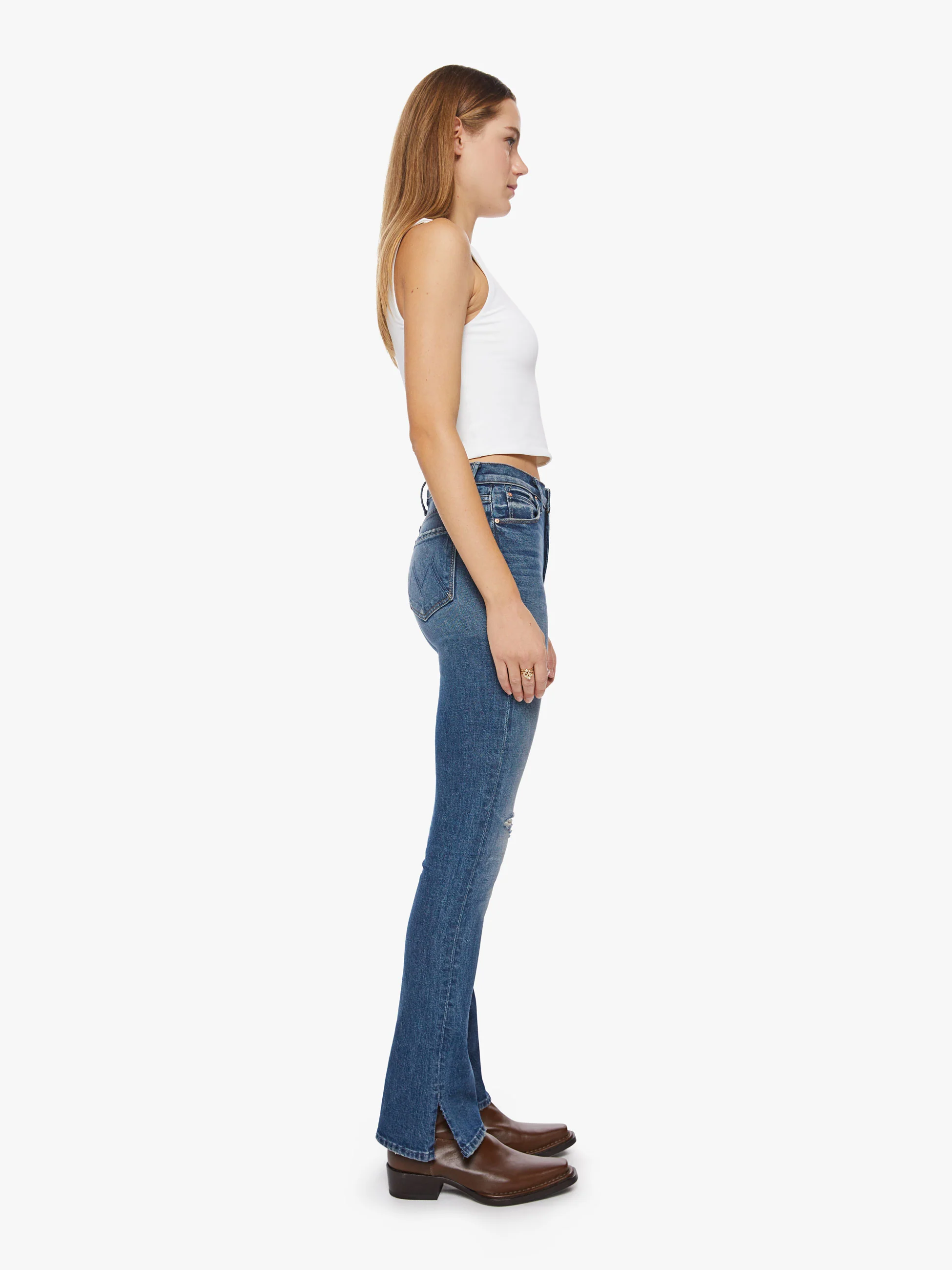 1293-259mc High Waisted Runaway Slice Heel