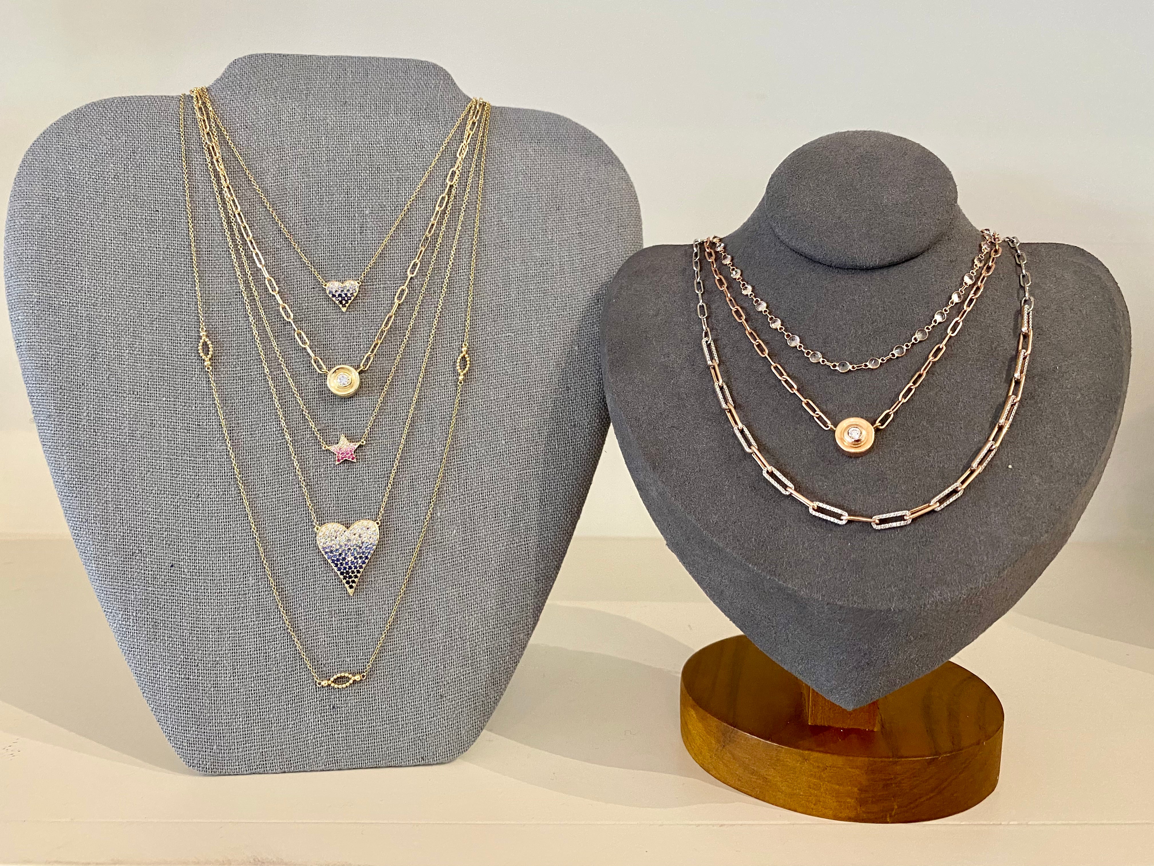 WD720 14kt Ombre Star necklace