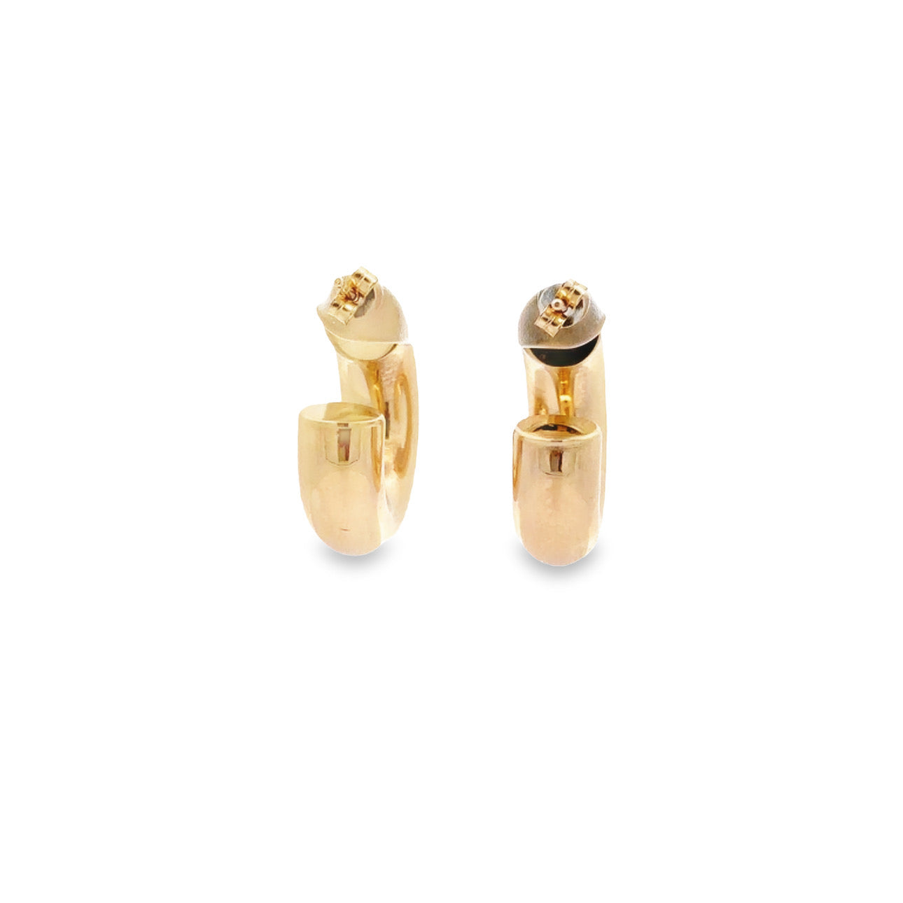 WD1168 14kt Gold Polished Tube Style Hoop 3/4"