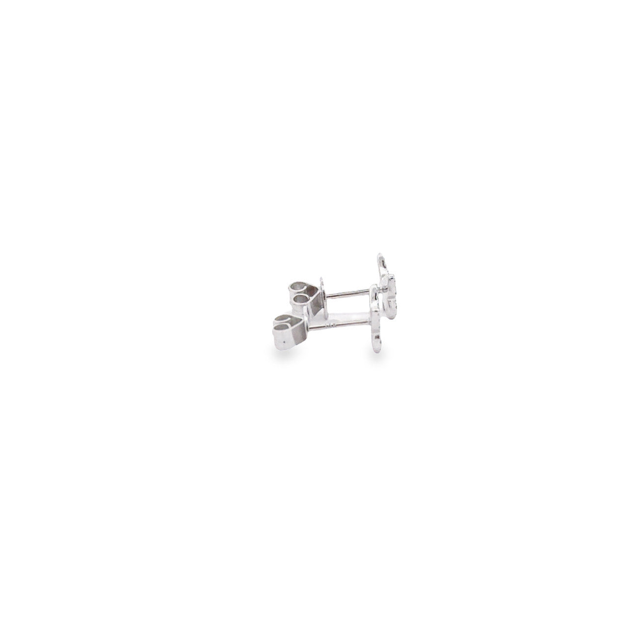 WD1206 14kt Pave Diamond Butterfly Stud Earrings