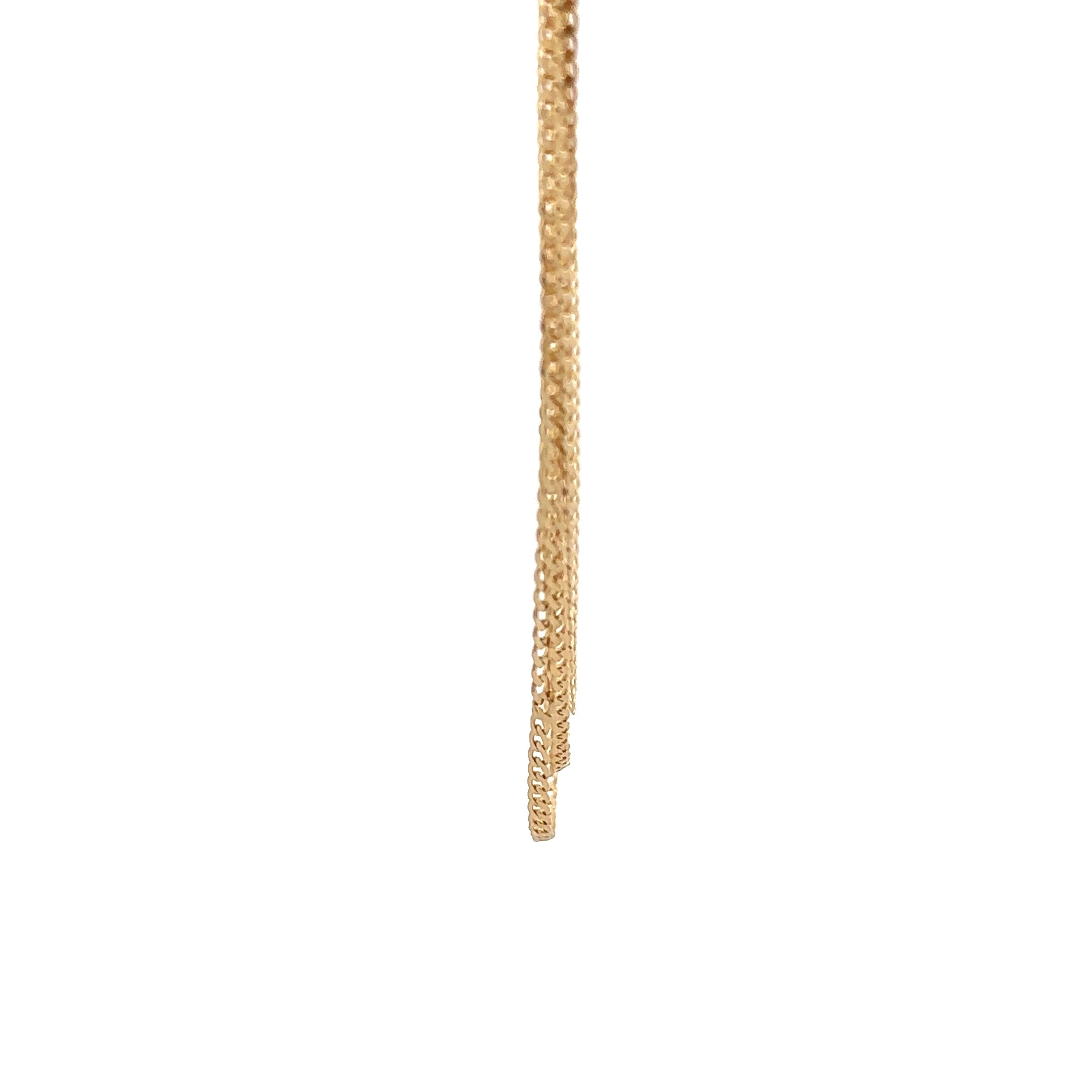 WD1768 14kt Gold Triple Flat Cable Chain