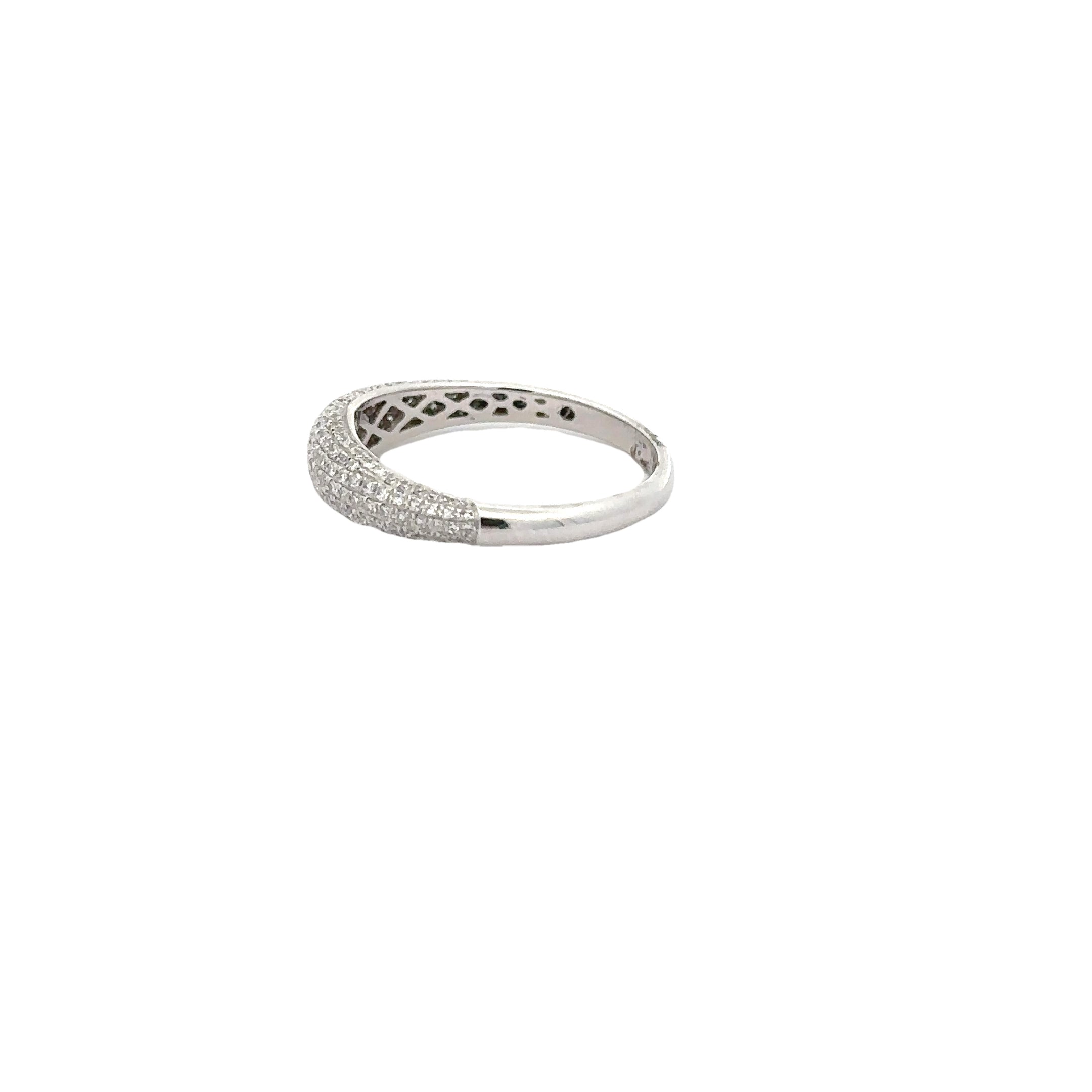 WD1777 14kt Gold Pave Diamond Ring