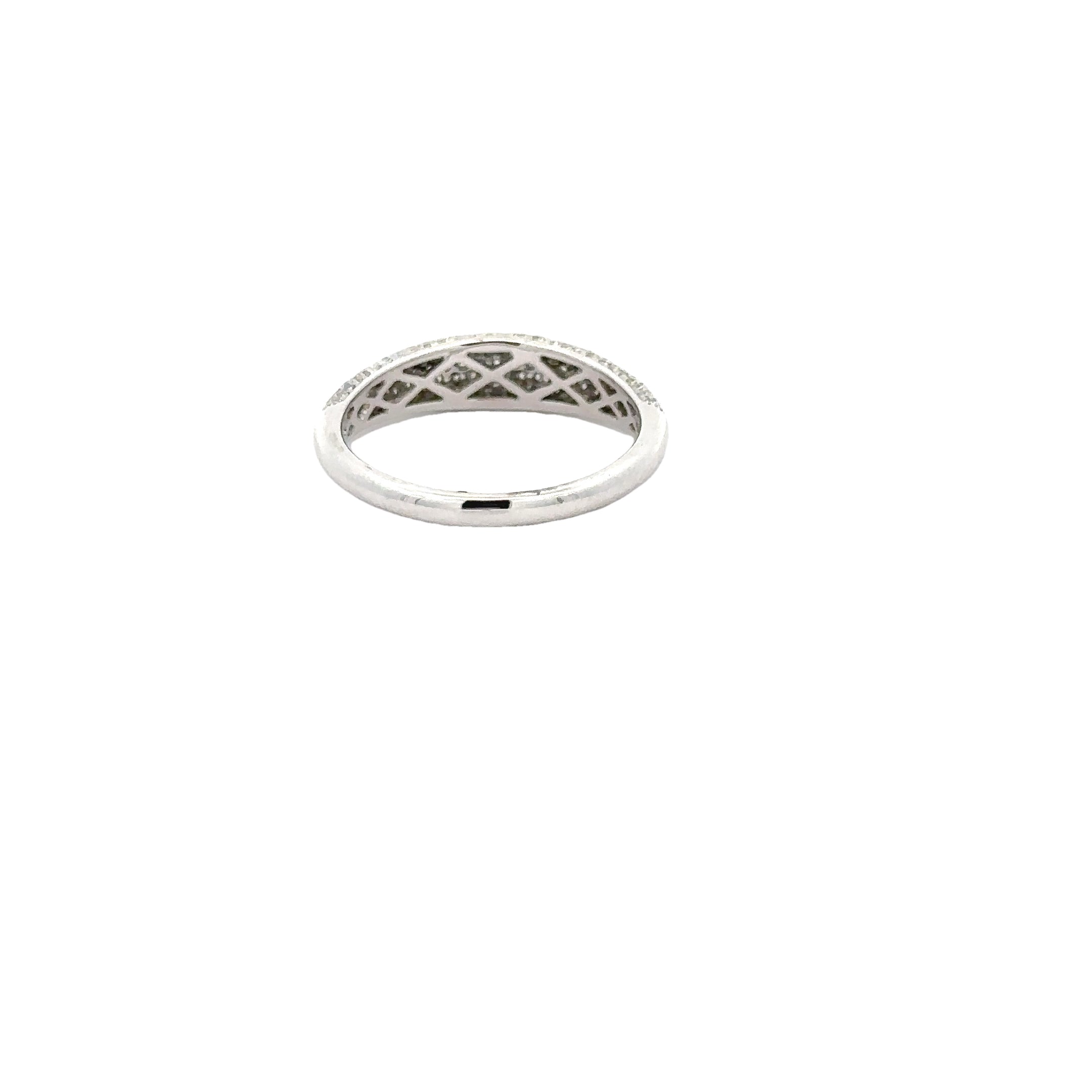 WD1777 14kt Gold Pave Diamond Ring