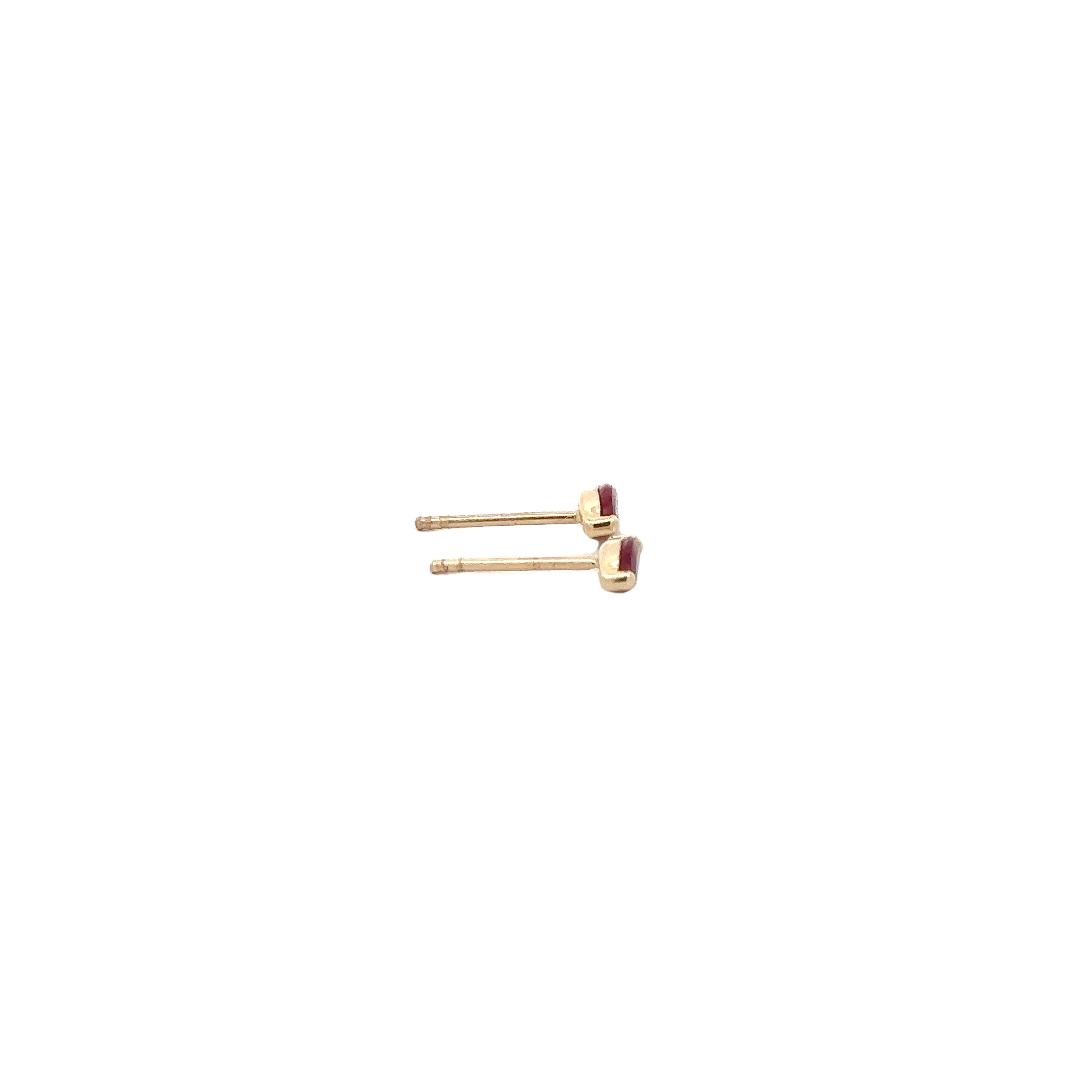 WD1775 14kt gold Ruby Marquise Stud Earrings