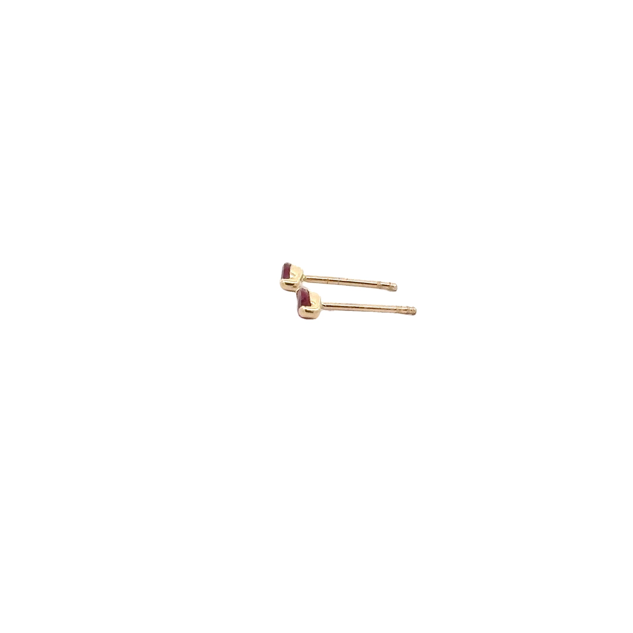 WD1775 14kt gold Ruby Marquise Stud Earrings
