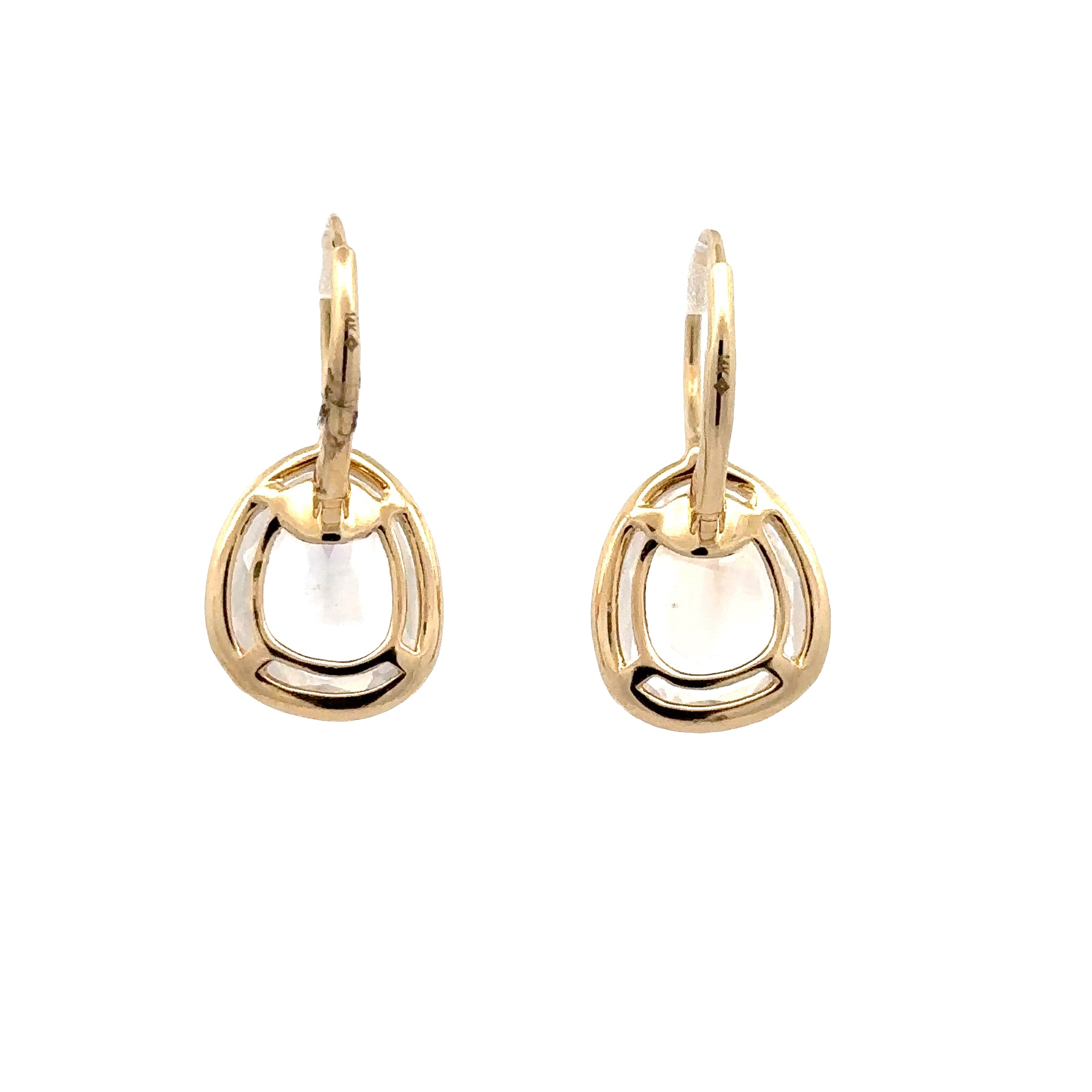 WD1811 14kt Gold Organic Moonstone with Diamond Halo