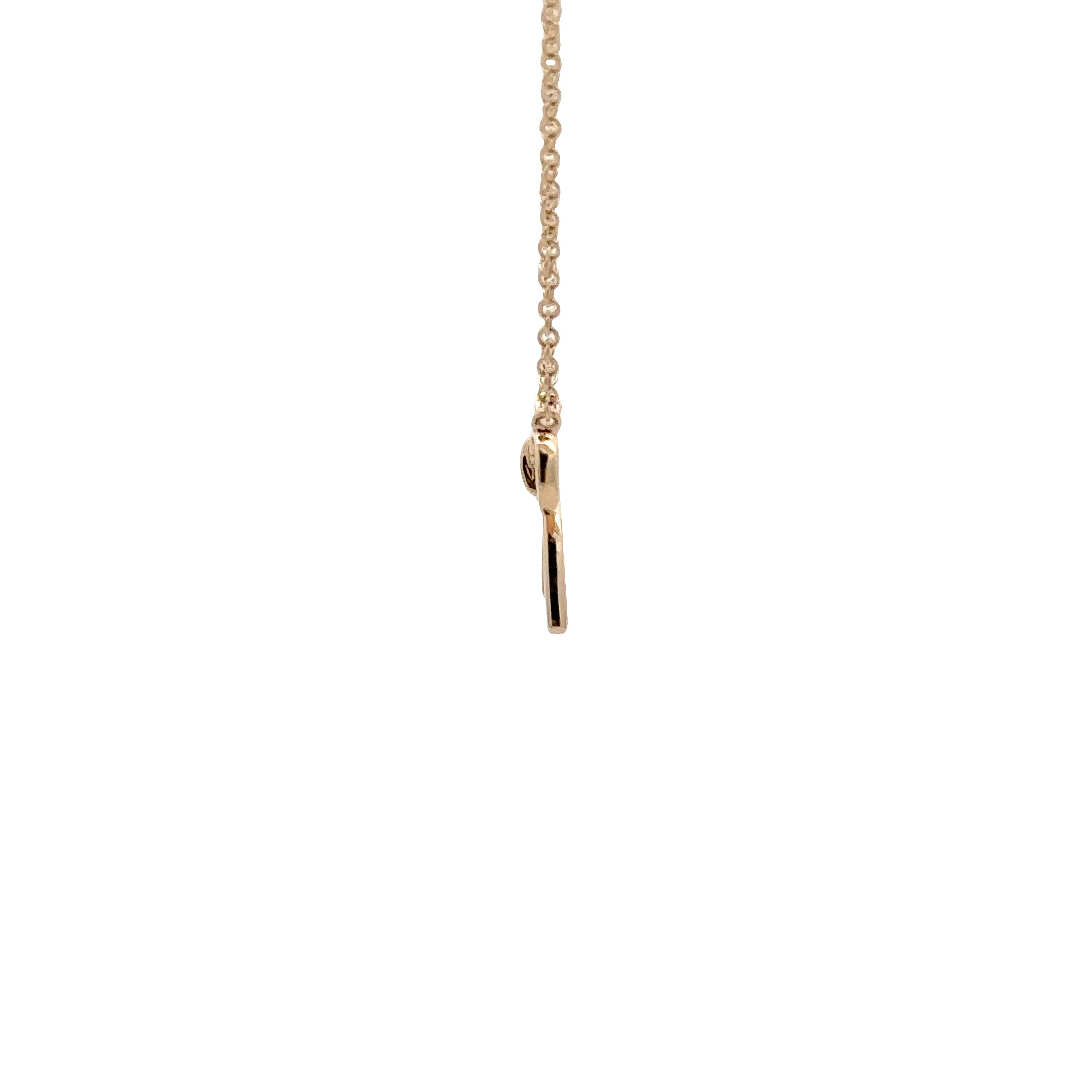 WD1834 14kt Gold Bow Necklace