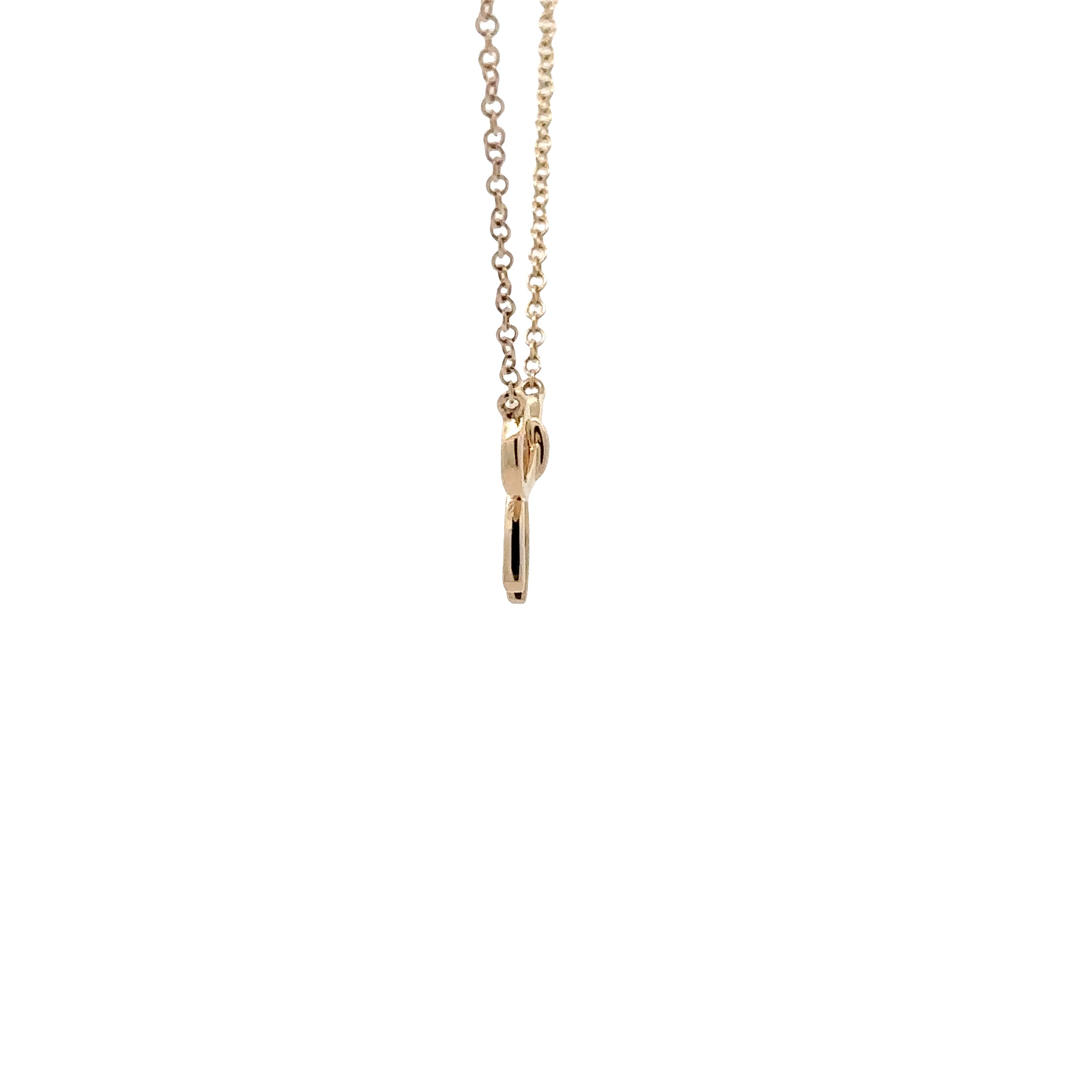 WD1834 14kt Gold Bow Necklace
