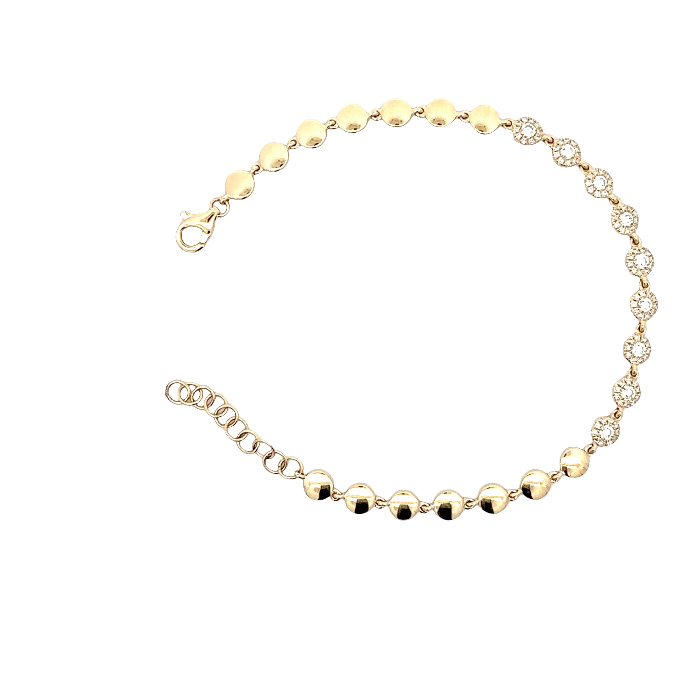 WD1836 14kt Gold Diamond Bracelet