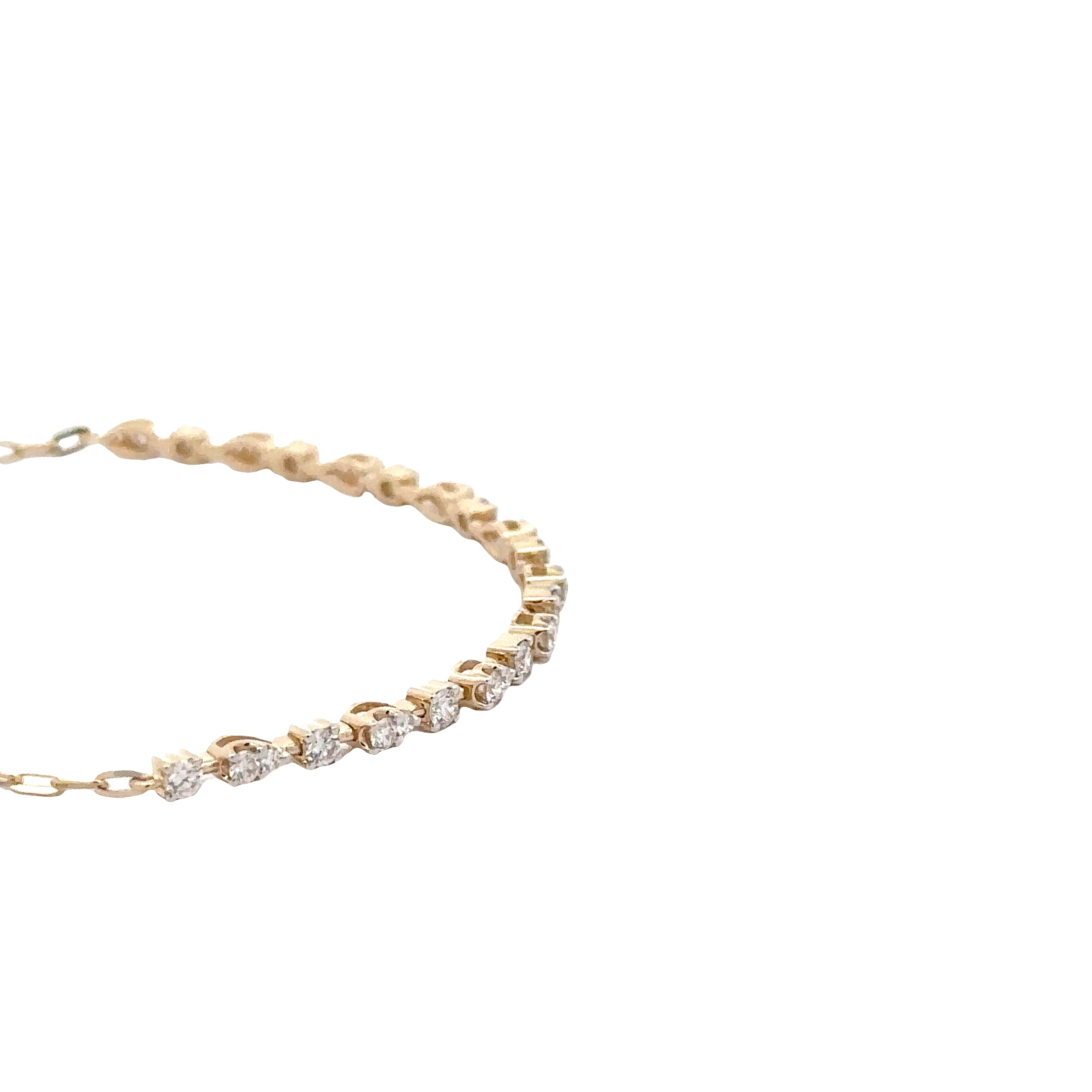 WD1837 14kt Yellow Gold Diamond Bracelet