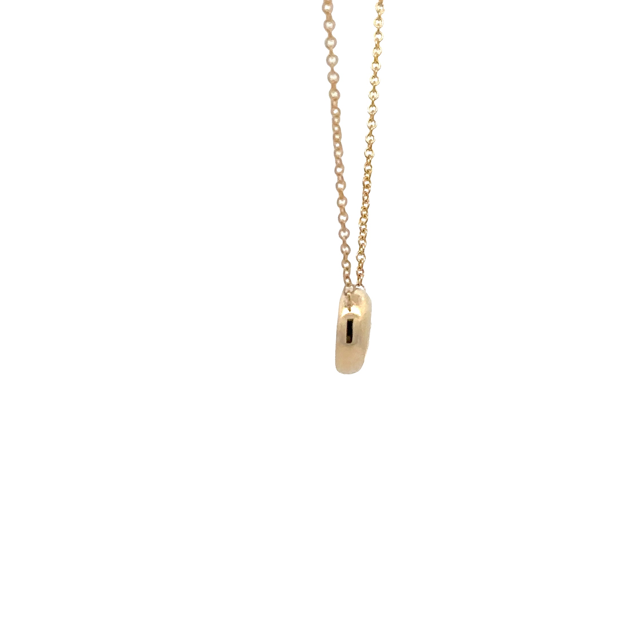 WD1843 14kt Gold Round Bezeled Diamond