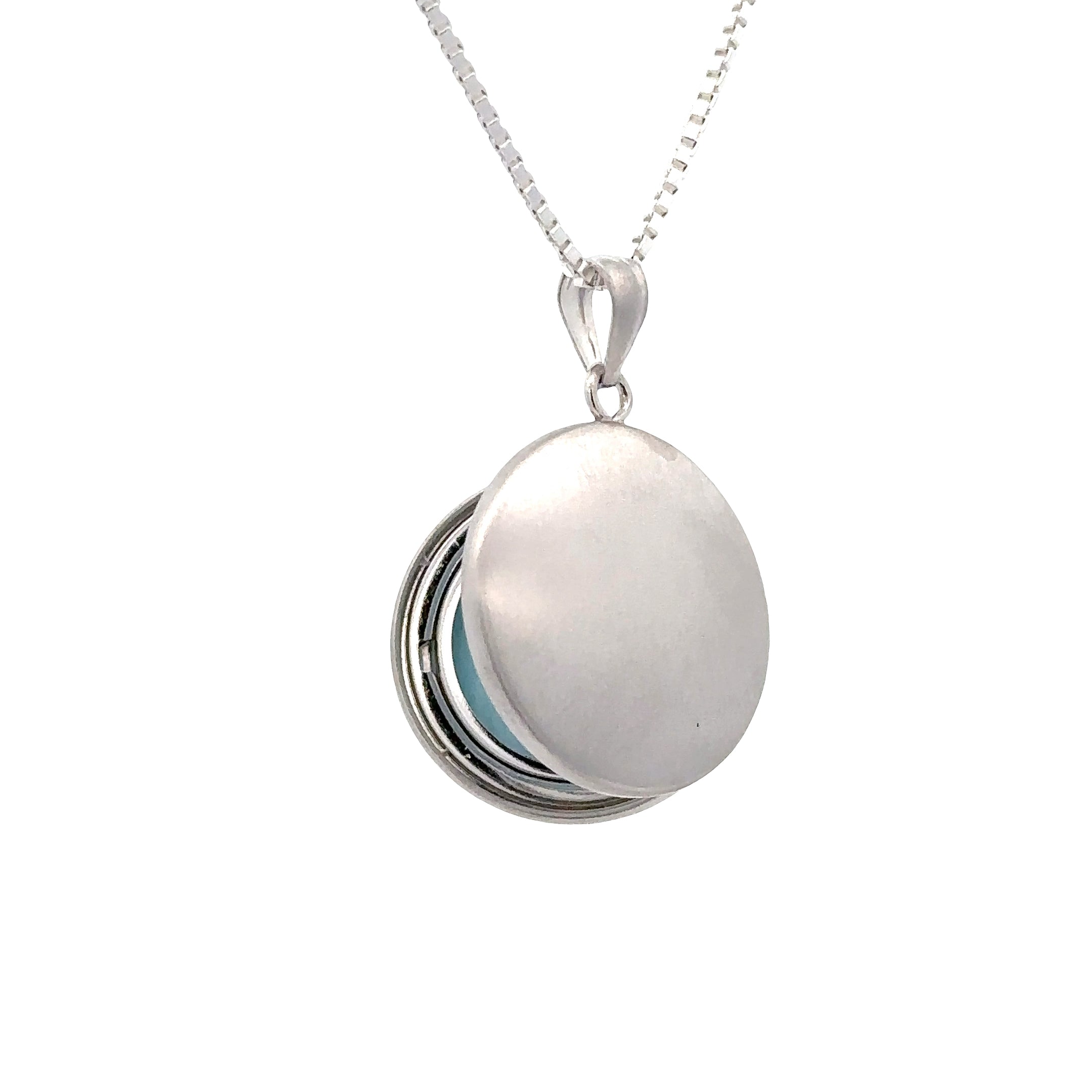 SSGLR20300H Sterling Silver Angel Wing Engraved Locket