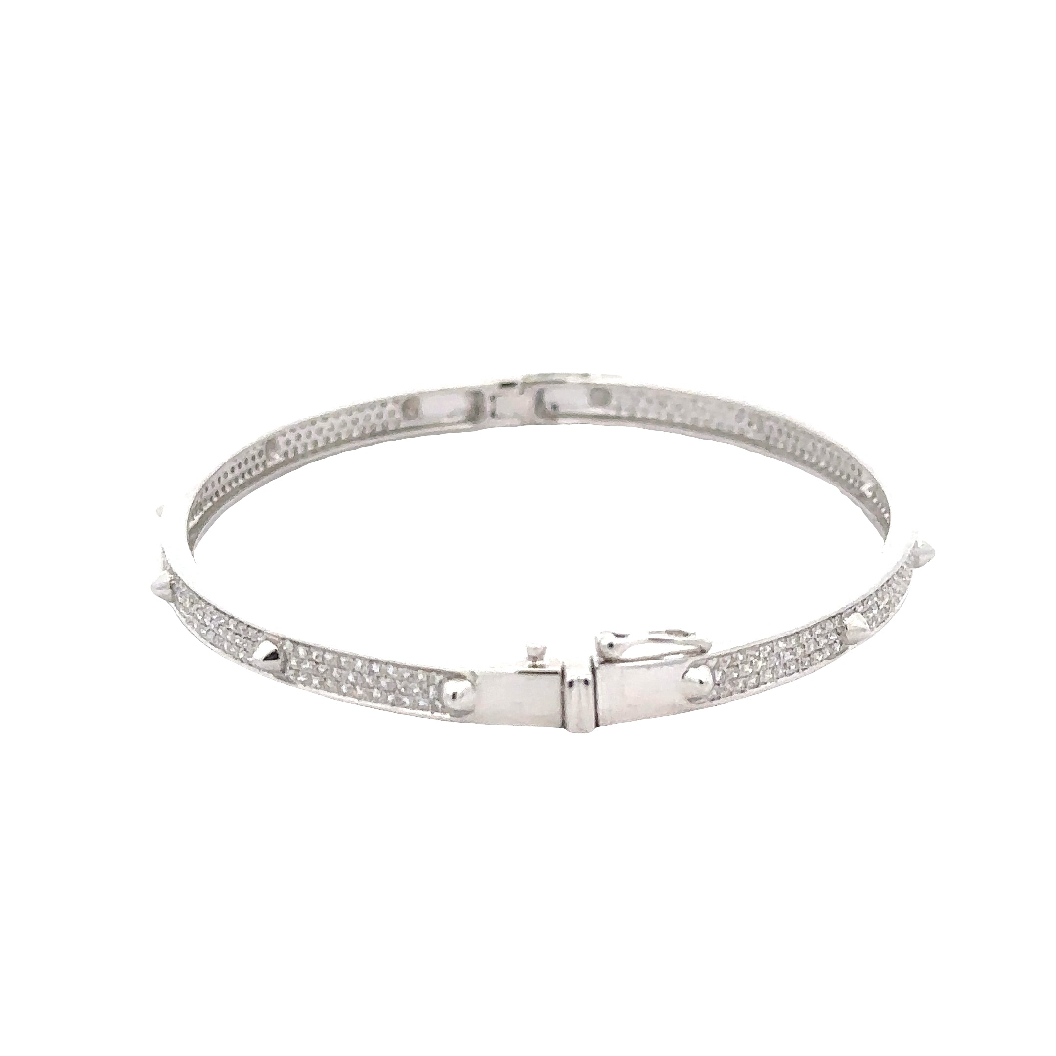 WD1897 14kt Gold Pave Set Diamond Bracelet