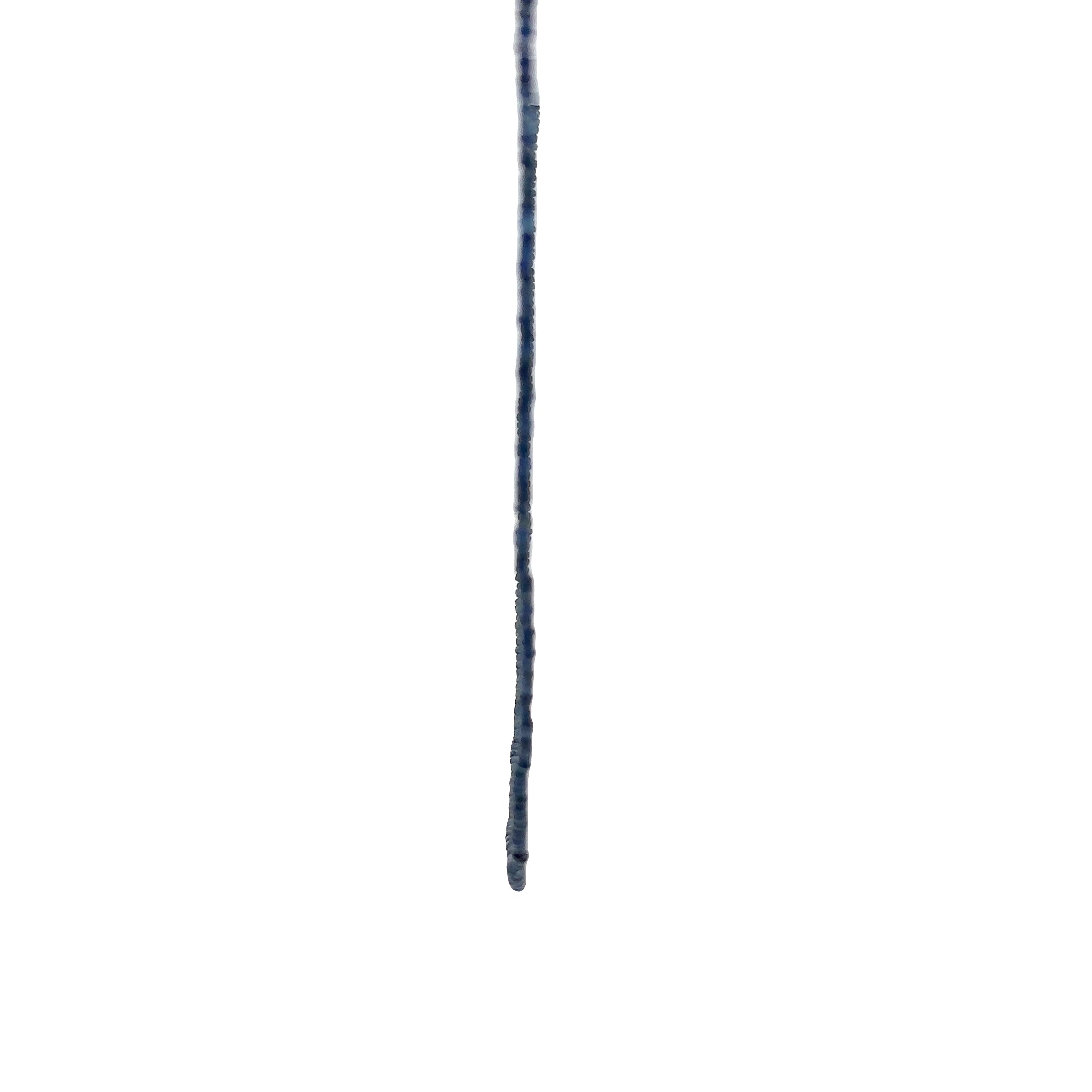 WD1923 Blue Sapphire Beaded Necklace — 14K Yellow Gold