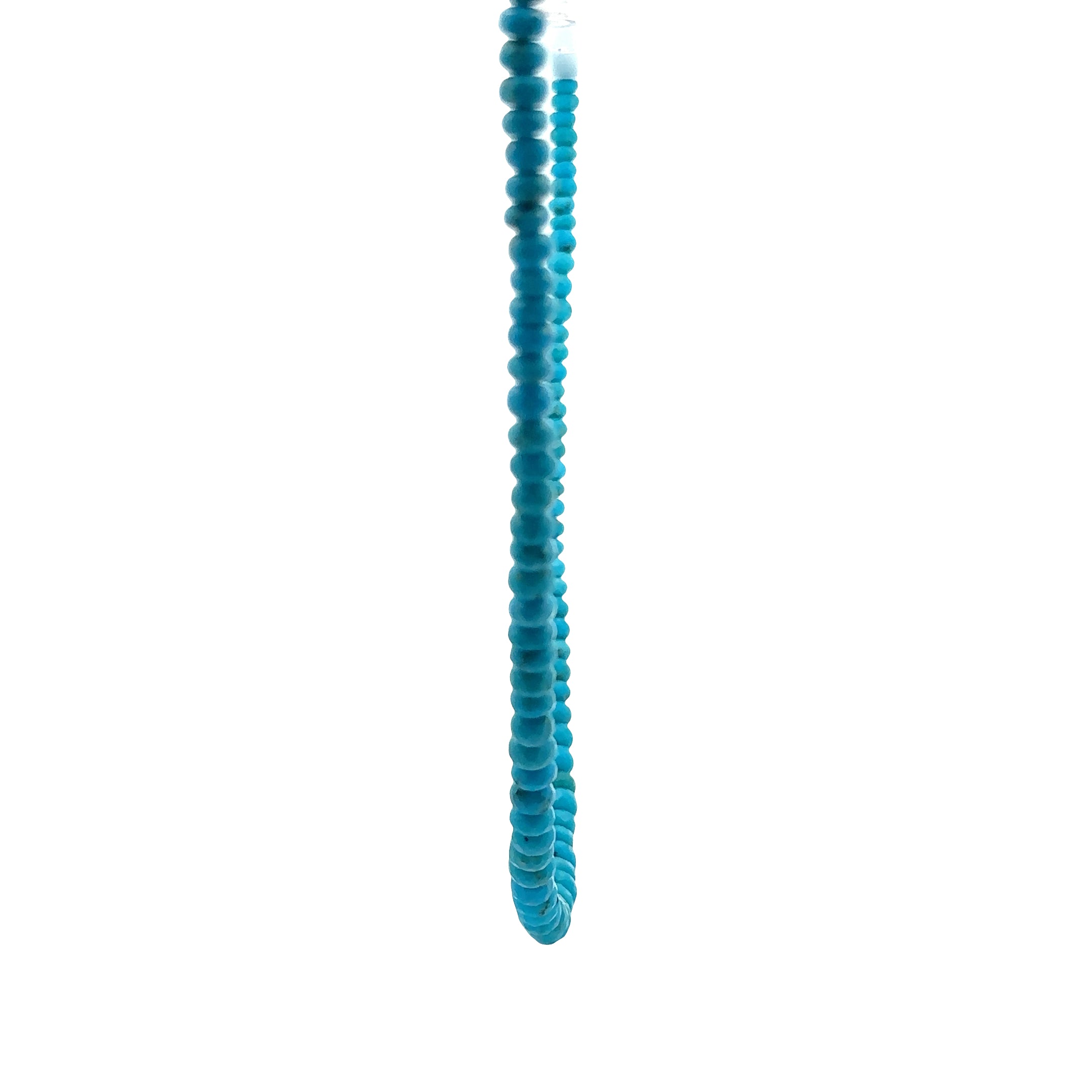 WD1931 Faceted Turquoise Necklace — 14K Yellow Gold