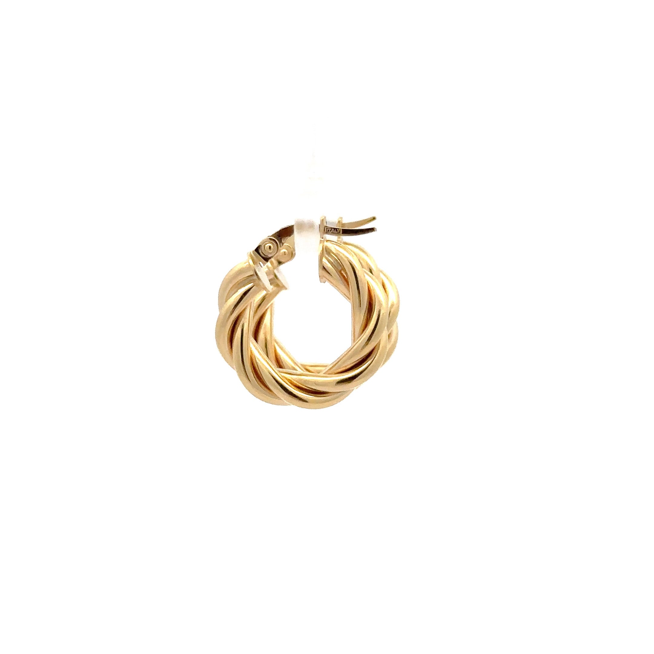 WD1208 14kt Gold Twist Style Hoop
