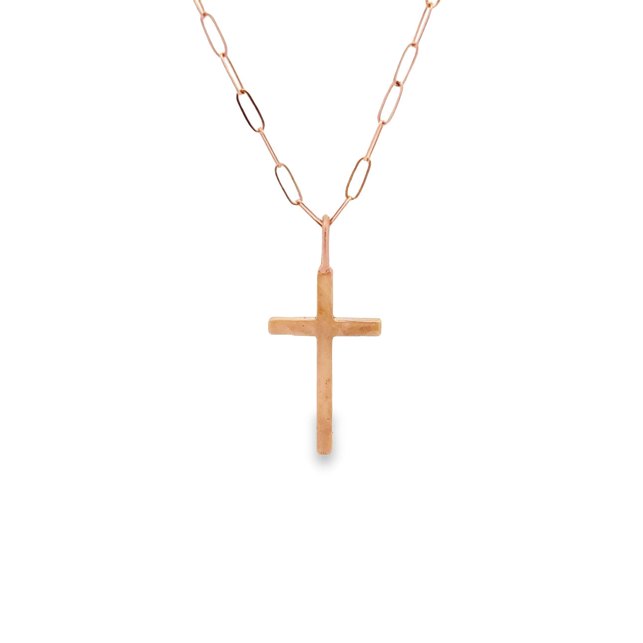 WD561 - 14kt Hammered Gold Cross Pendant (Chain sold Separately)