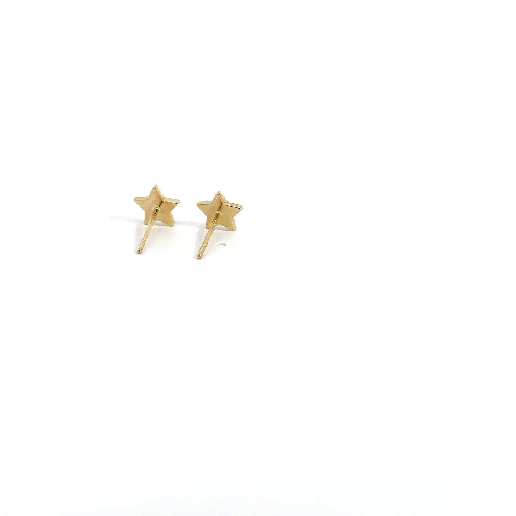 WD757 14kt pave Diamond Star studs