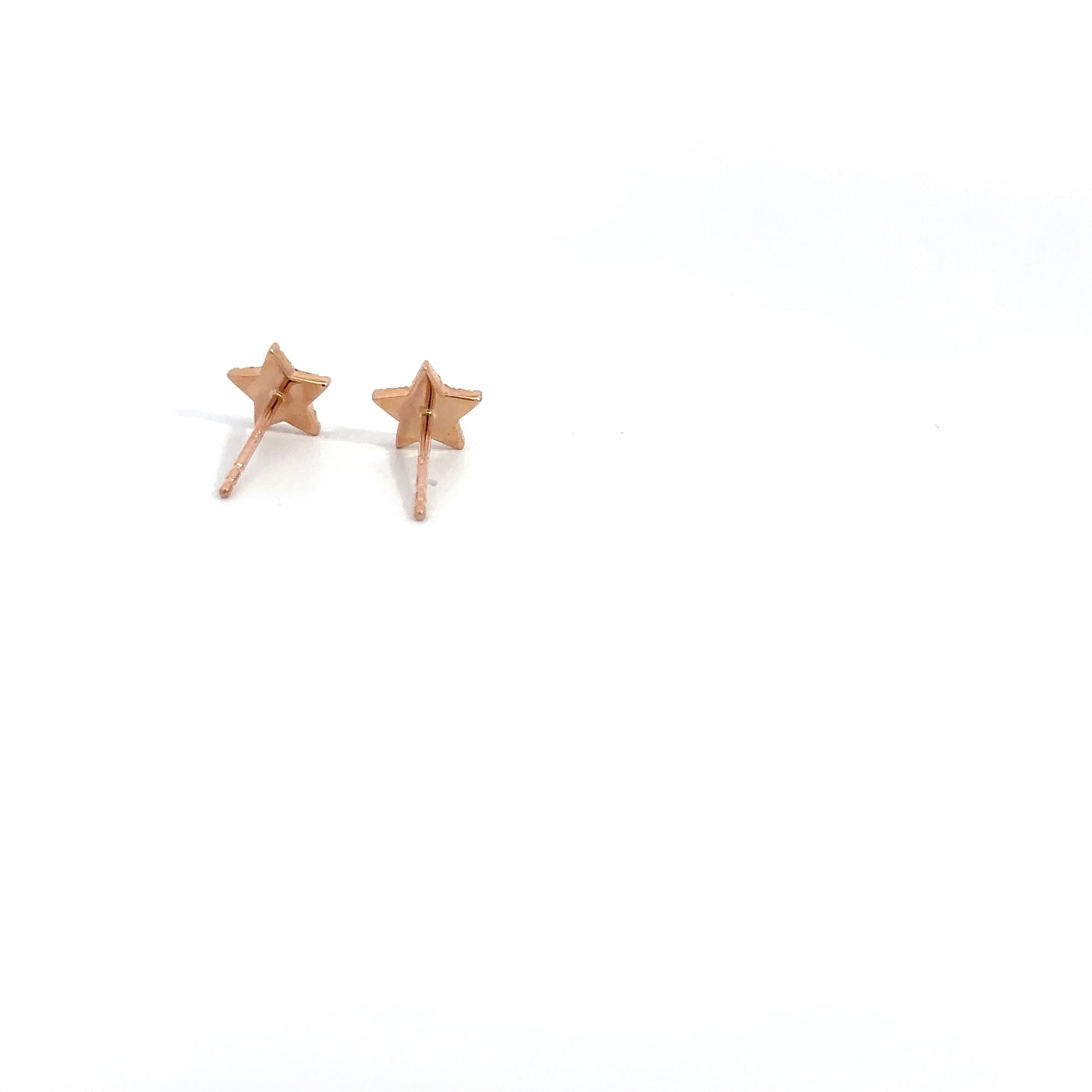 WD757 14kt pave Diamond Star studs