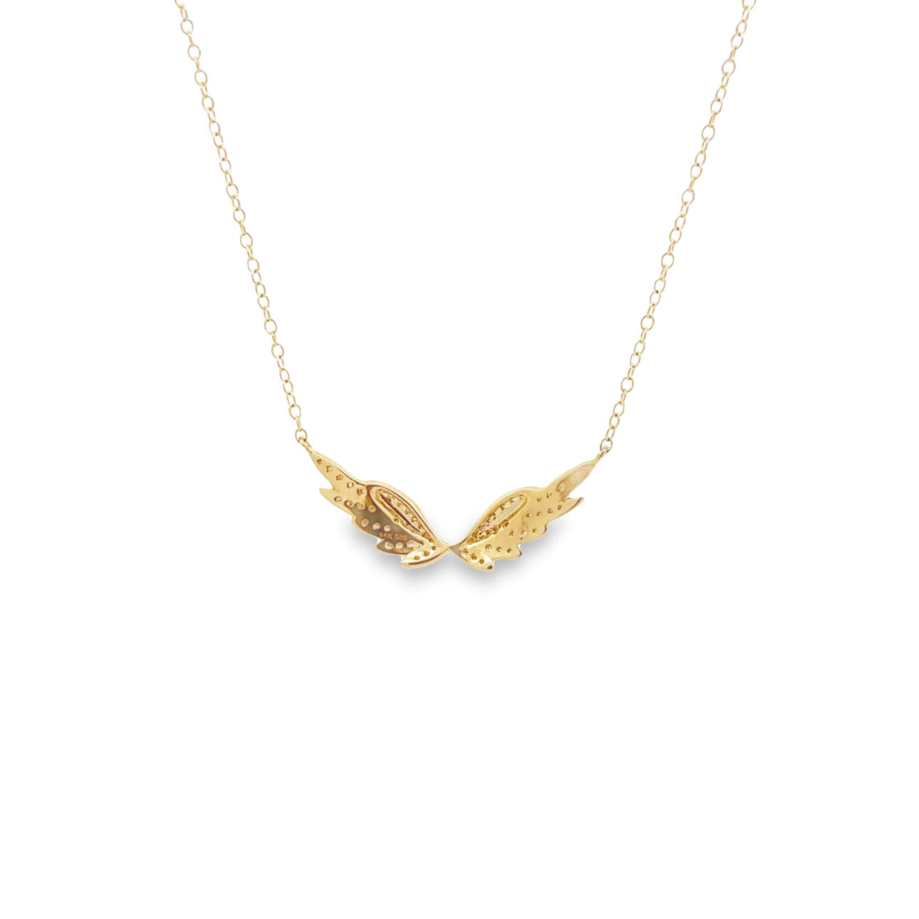 WD1247 14kt Gold Diamond Wings