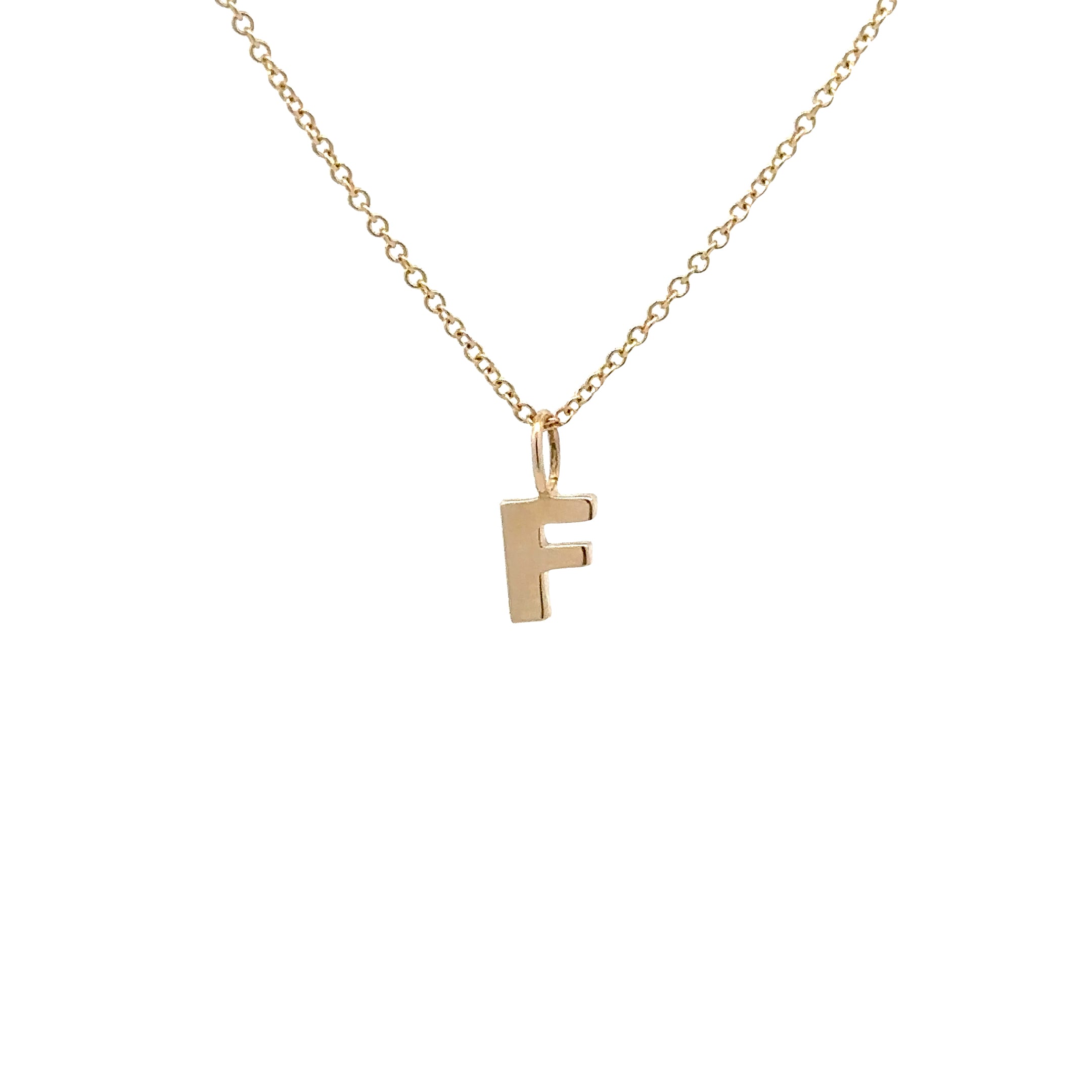 WD1306 14kt Yellow Gold Uppercase A-Z Letter Pendants