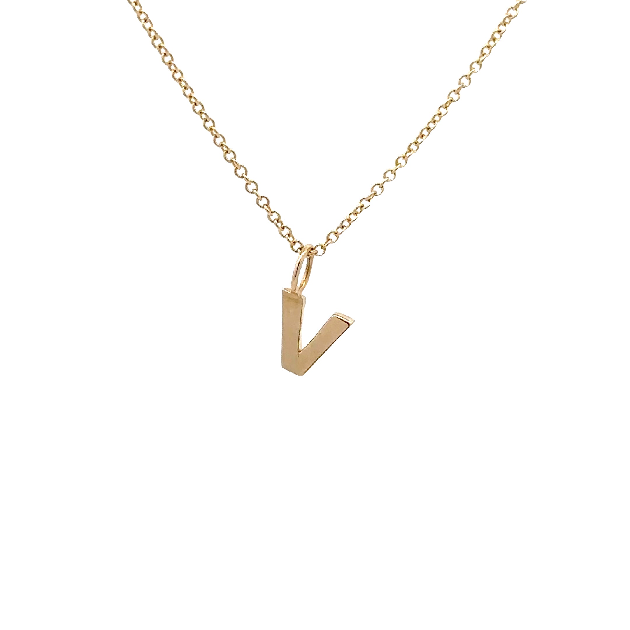 WD1306 14kt Yellow Gold Uppercase A-Z Letter Pendants
