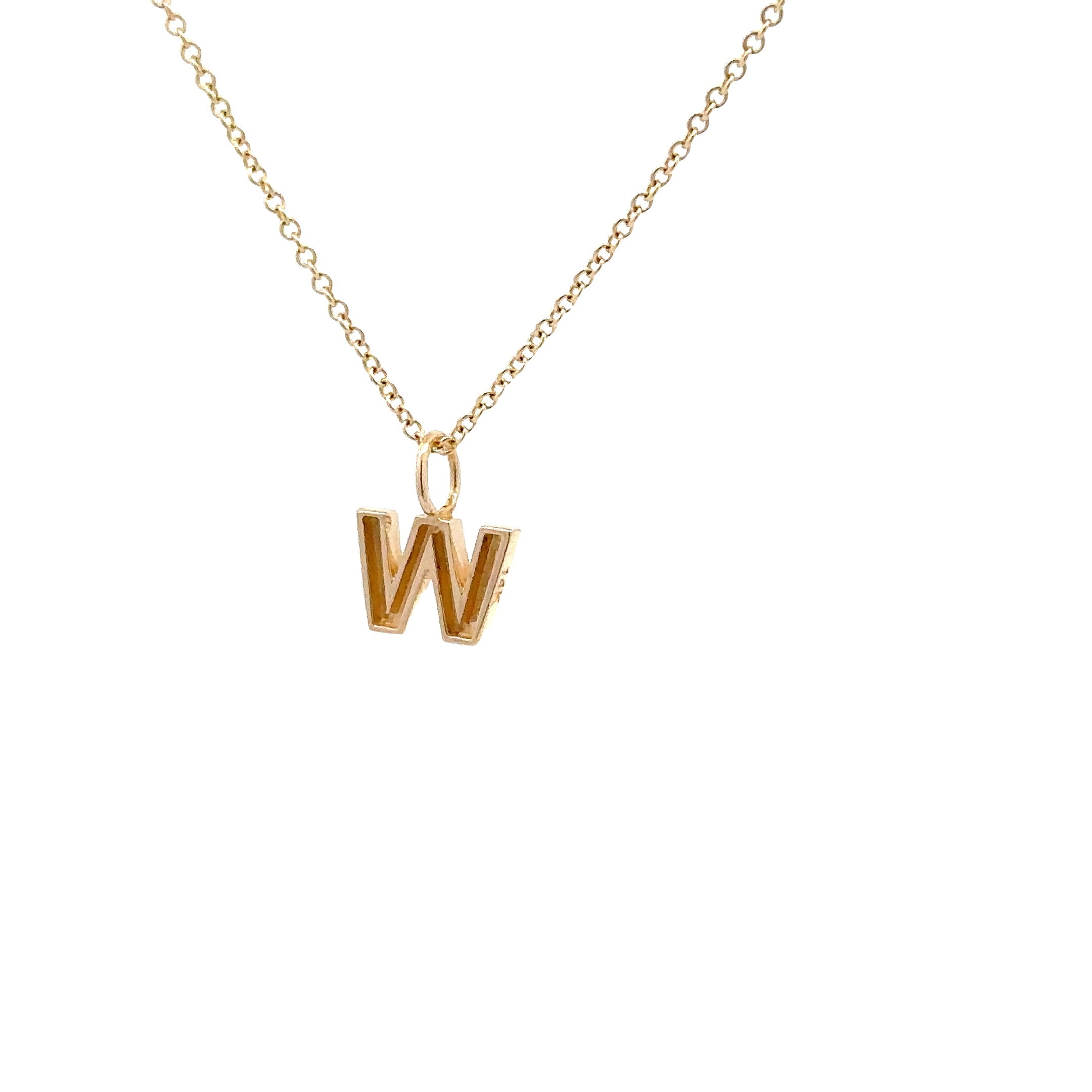 WD1306 14kt Yellow Gold Uppercase A-Z Letter Pendants