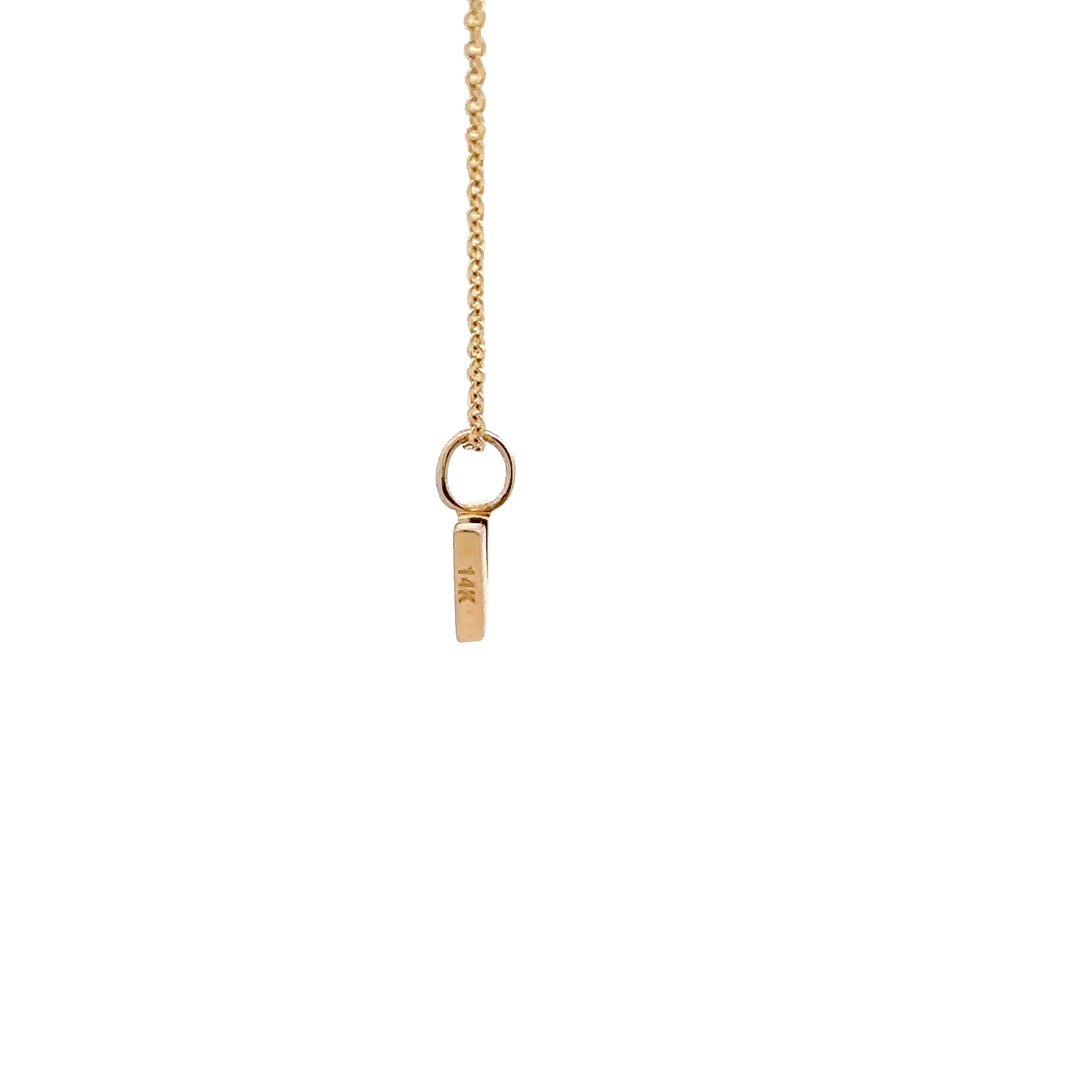 WD1306 14kt Yellow Gold Uppercase A-Z Letter Pendants