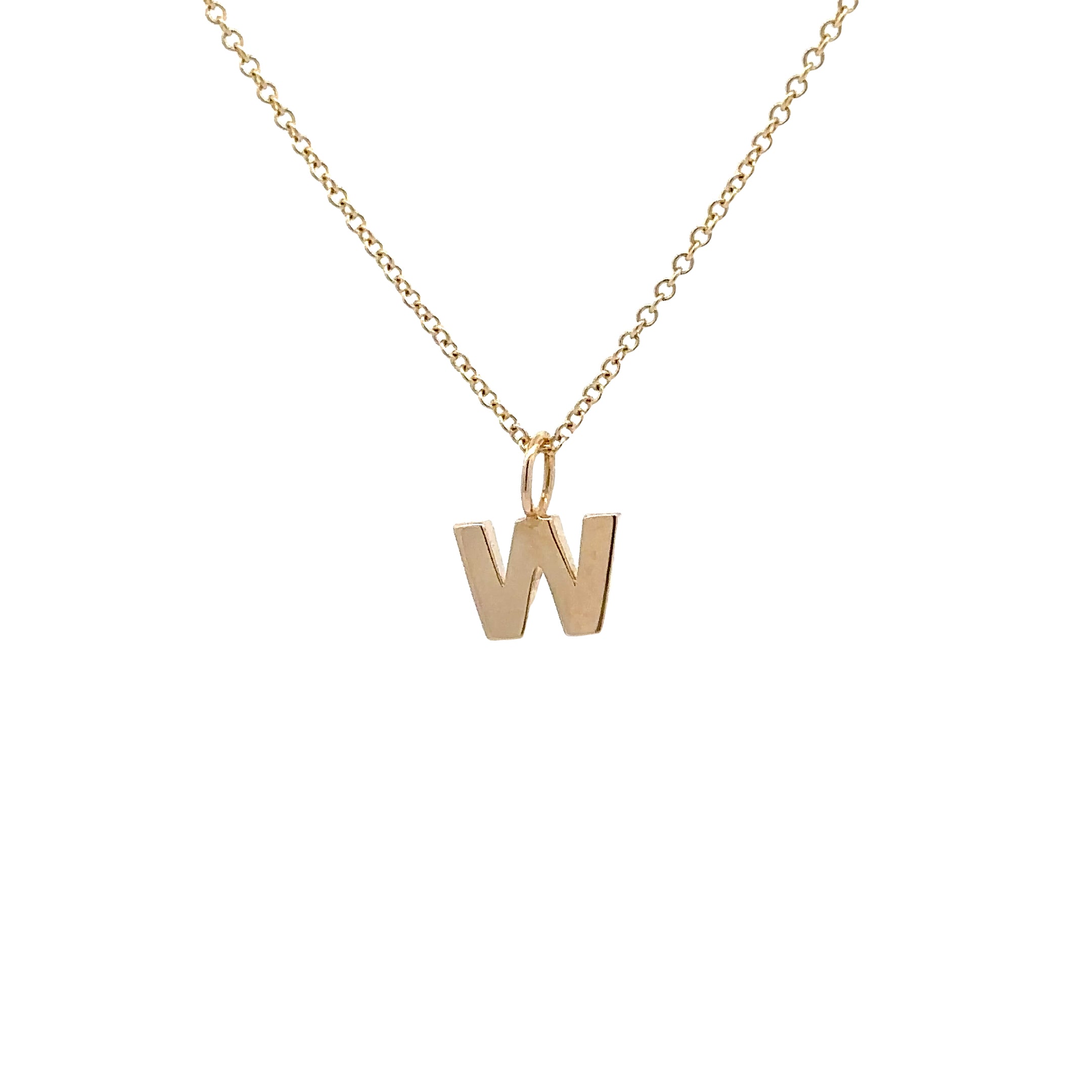 WD1306 14kt Yellow Gold Uppercase A-Z Letter Pendants