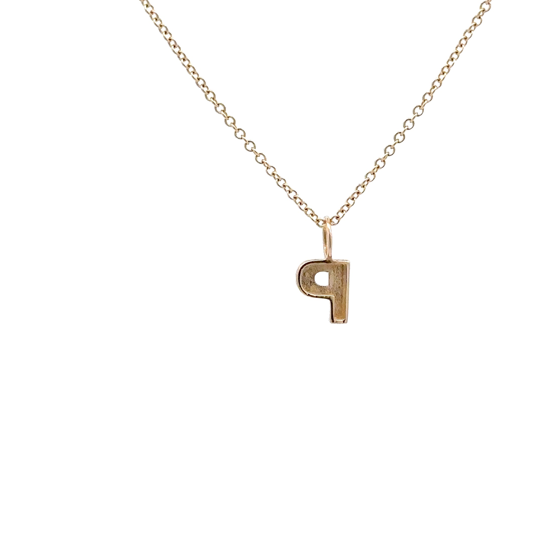 WD1306 14kt Yellow Gold Uppercase A-Z Letter Pendants