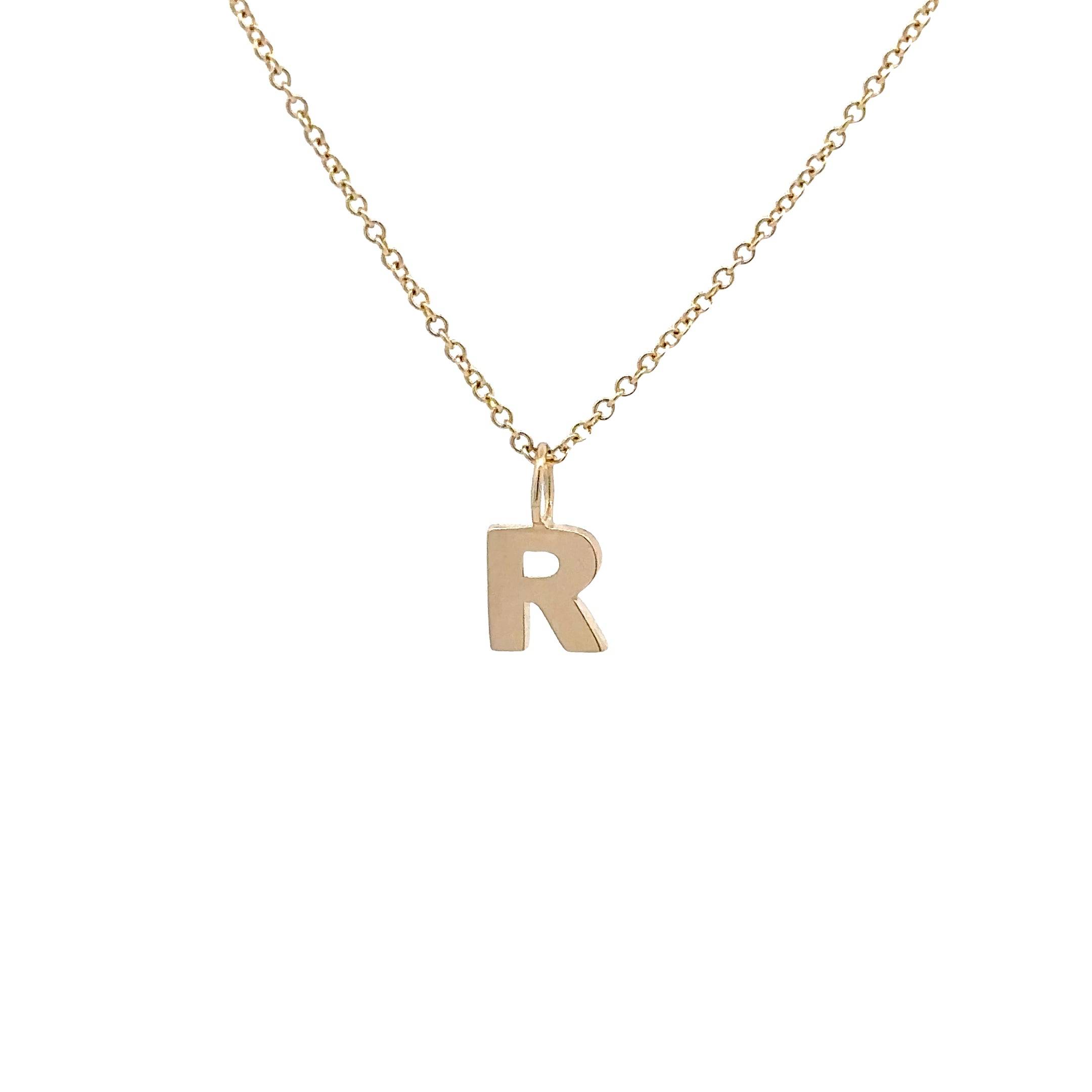 WD1306 14kt Yellow Gold Uppercase A-Z Letter Pendants