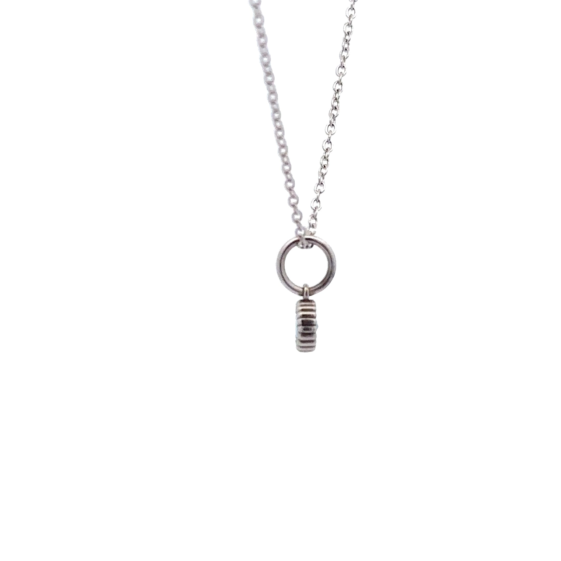 WD136 Aquamarine March Birthstone - 14kt gold Aquamarine Pebble charm