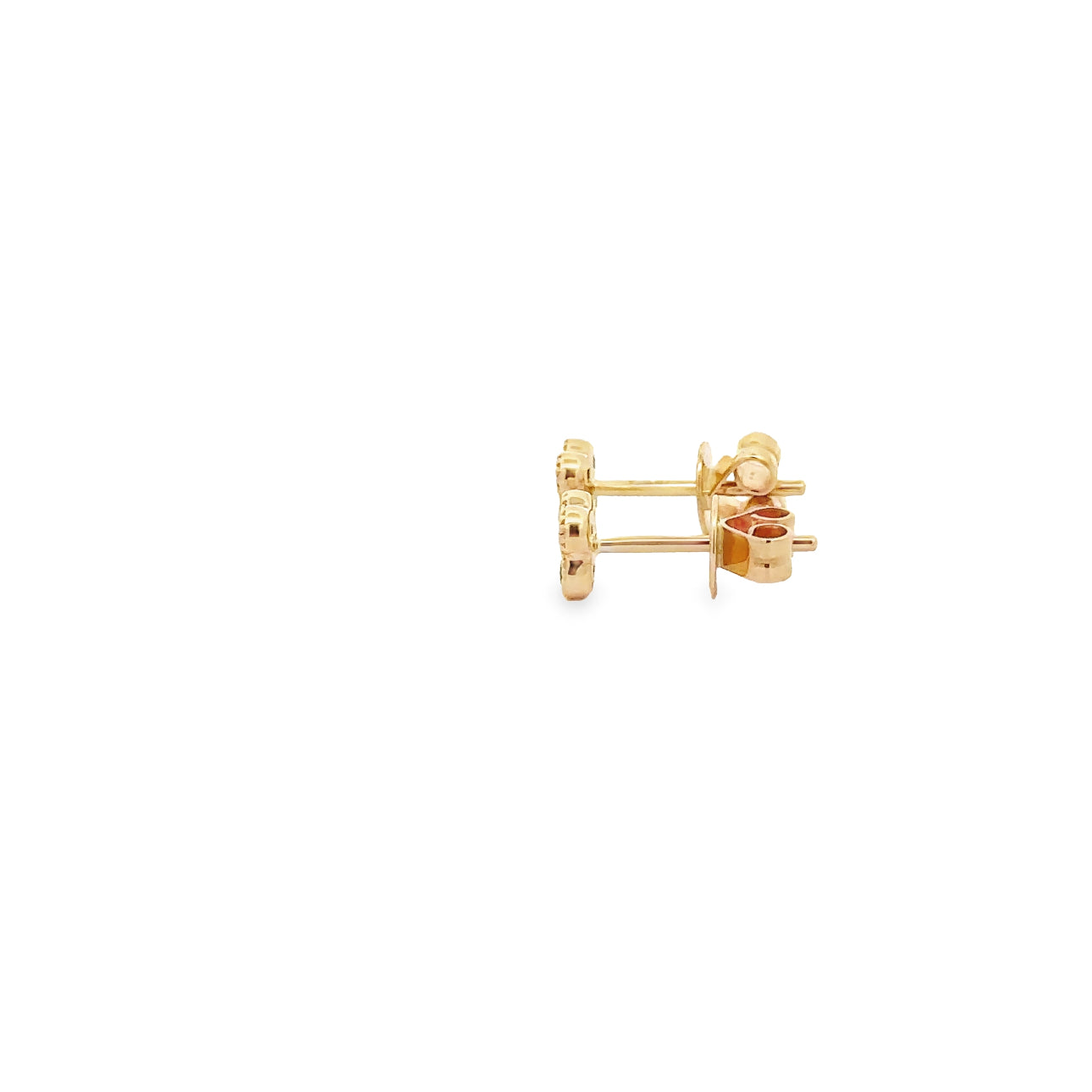 WD1331 14kt Gold Emerald Stude Earrings