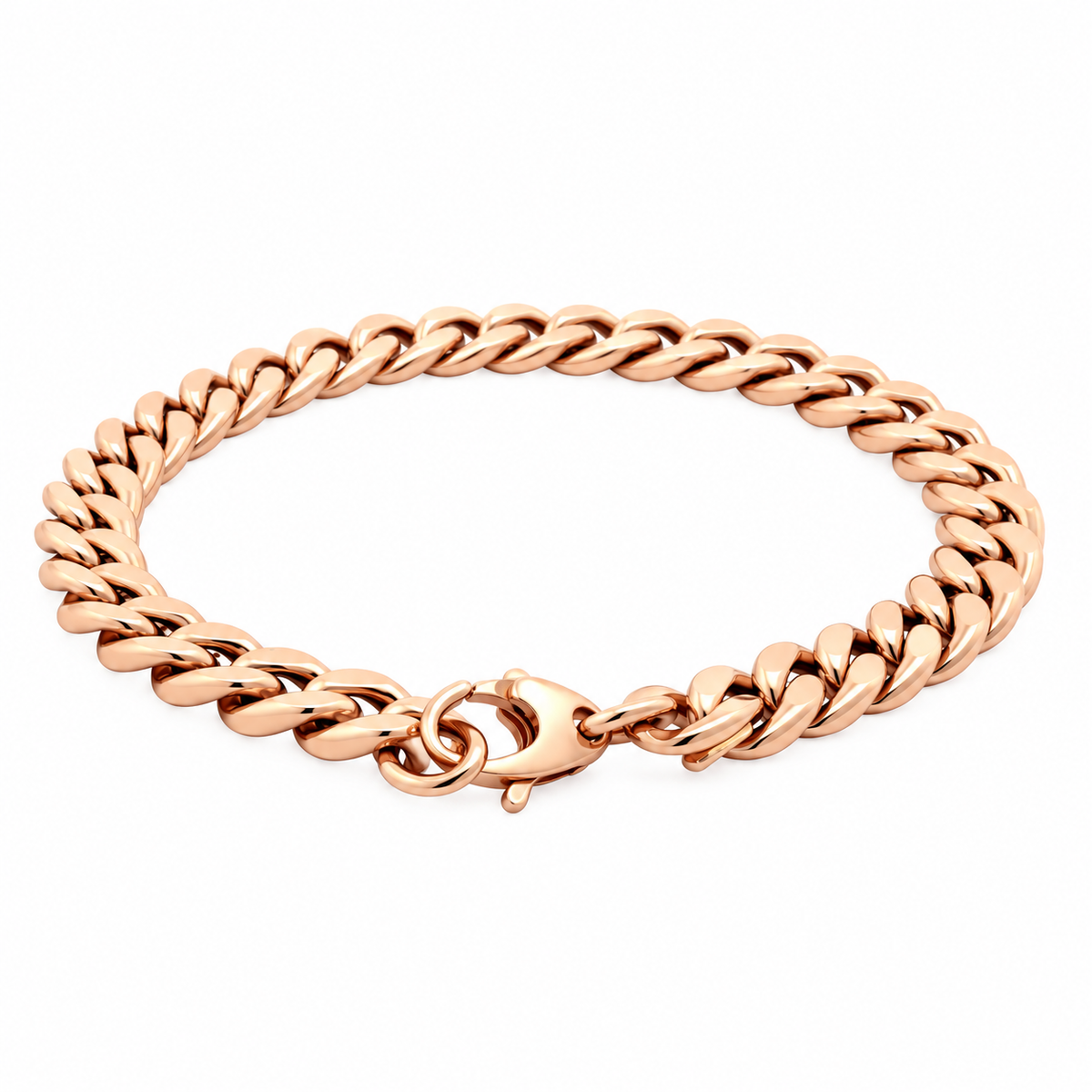 WD1980 14KT Yellow Gold Hollow Miami Cuban Link Bracelet