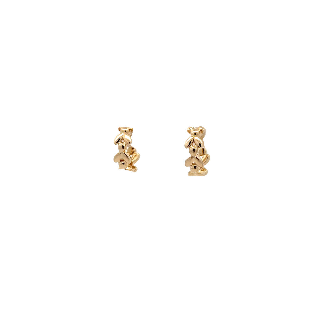 WD1171 14kt Gold Diamond & Seed Pearl Hoops