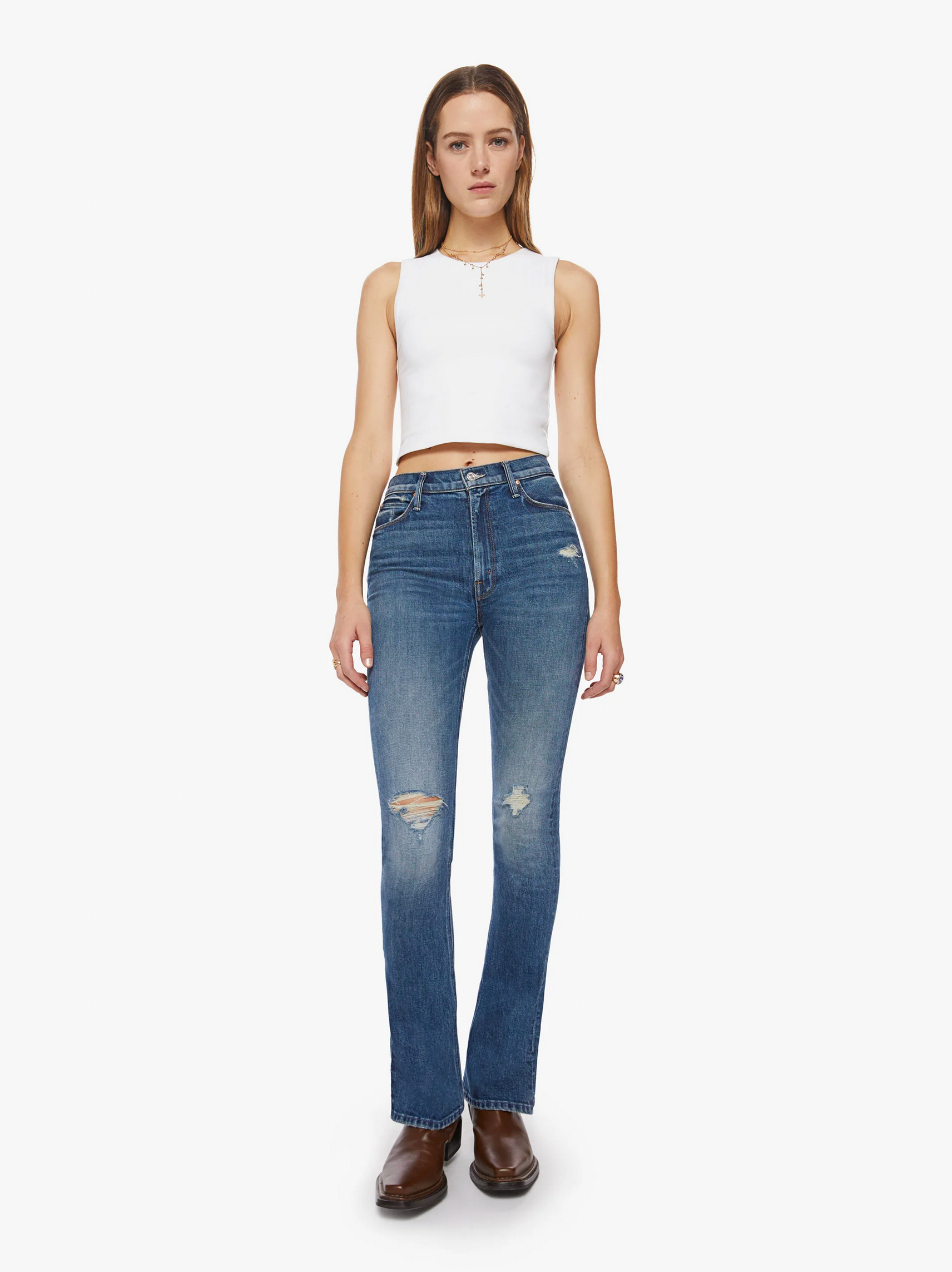 1293-259mc High Waisted Runaway Slice Heel