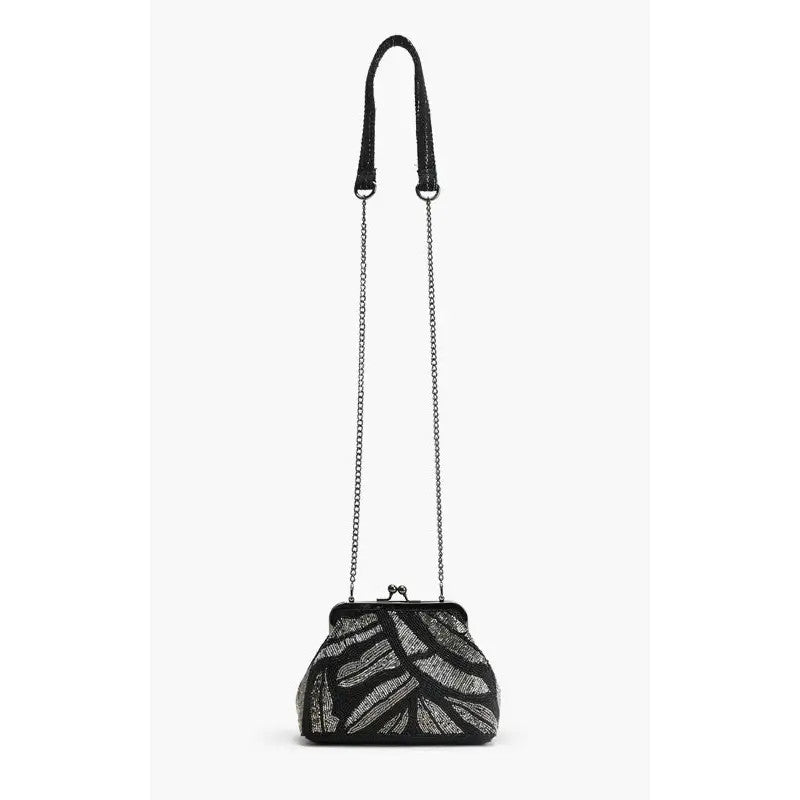 AB24-1062 America & Beyond Midnight Frame Clutch