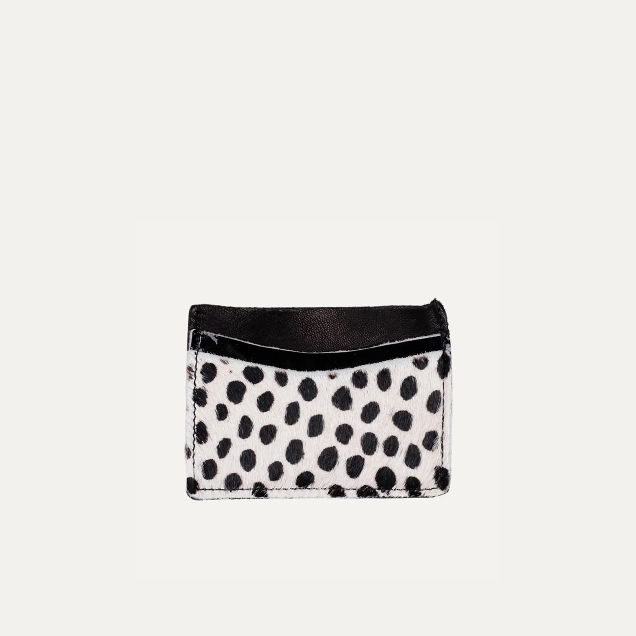 Card Holder Pauly Jen | Black + White Cheetah